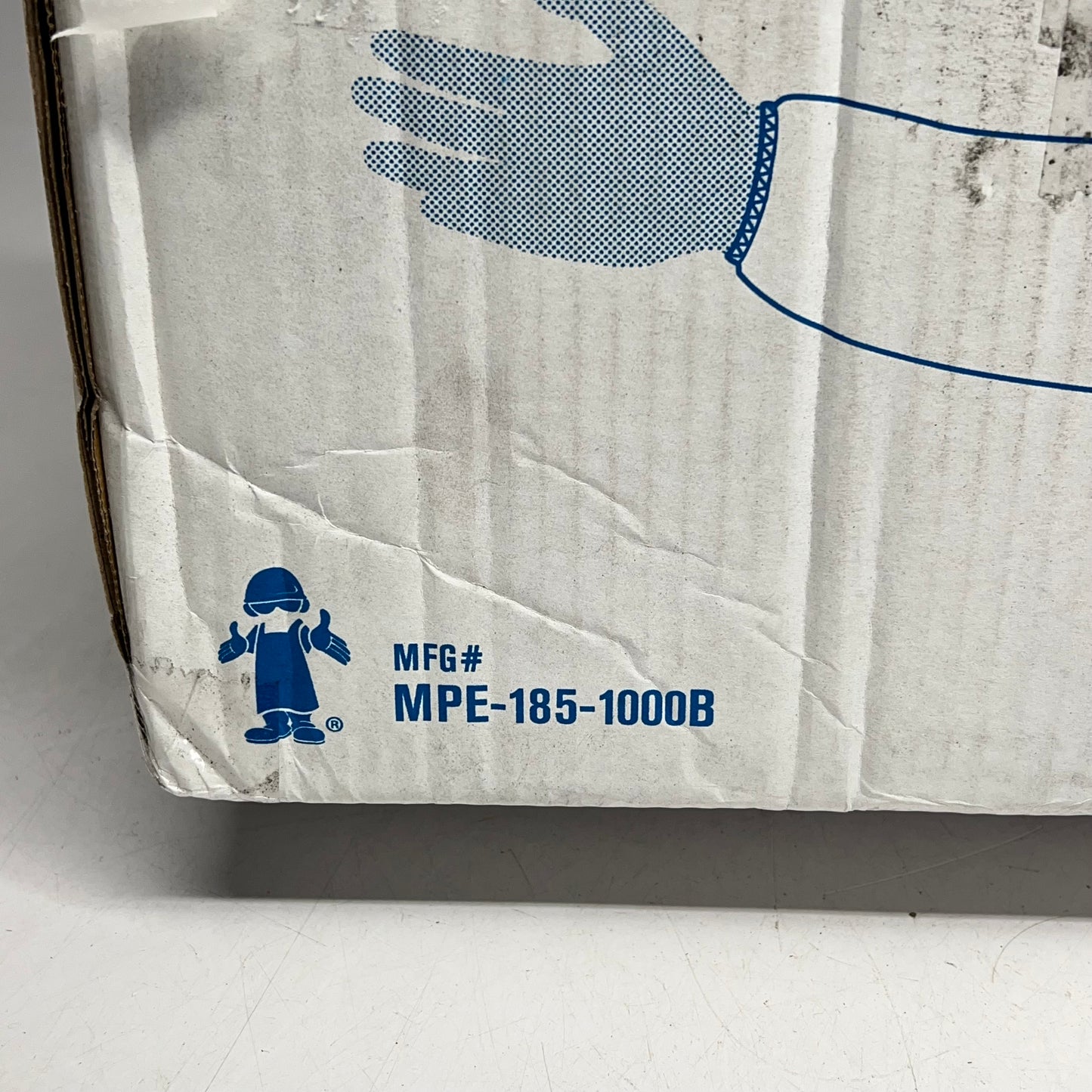 SAFETY ZONE (1000 PACK)Pro Guard Sleeve Polyethylene Roll Pack  18" Blue MPE-185-1000B