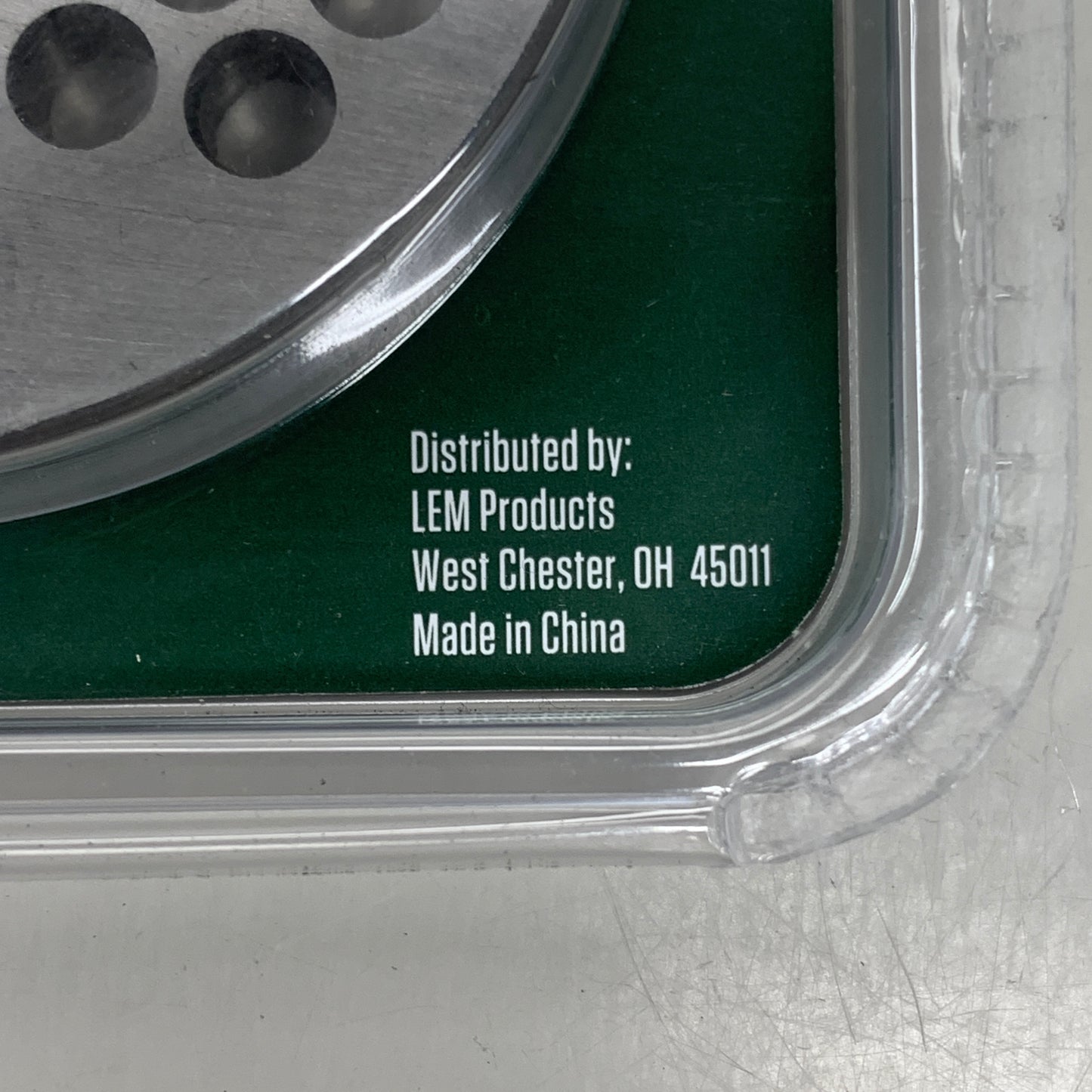 LEM Grinder Plate 6mm #12 (1/4") 2-3/4" Plate Diameter Stainless Steel