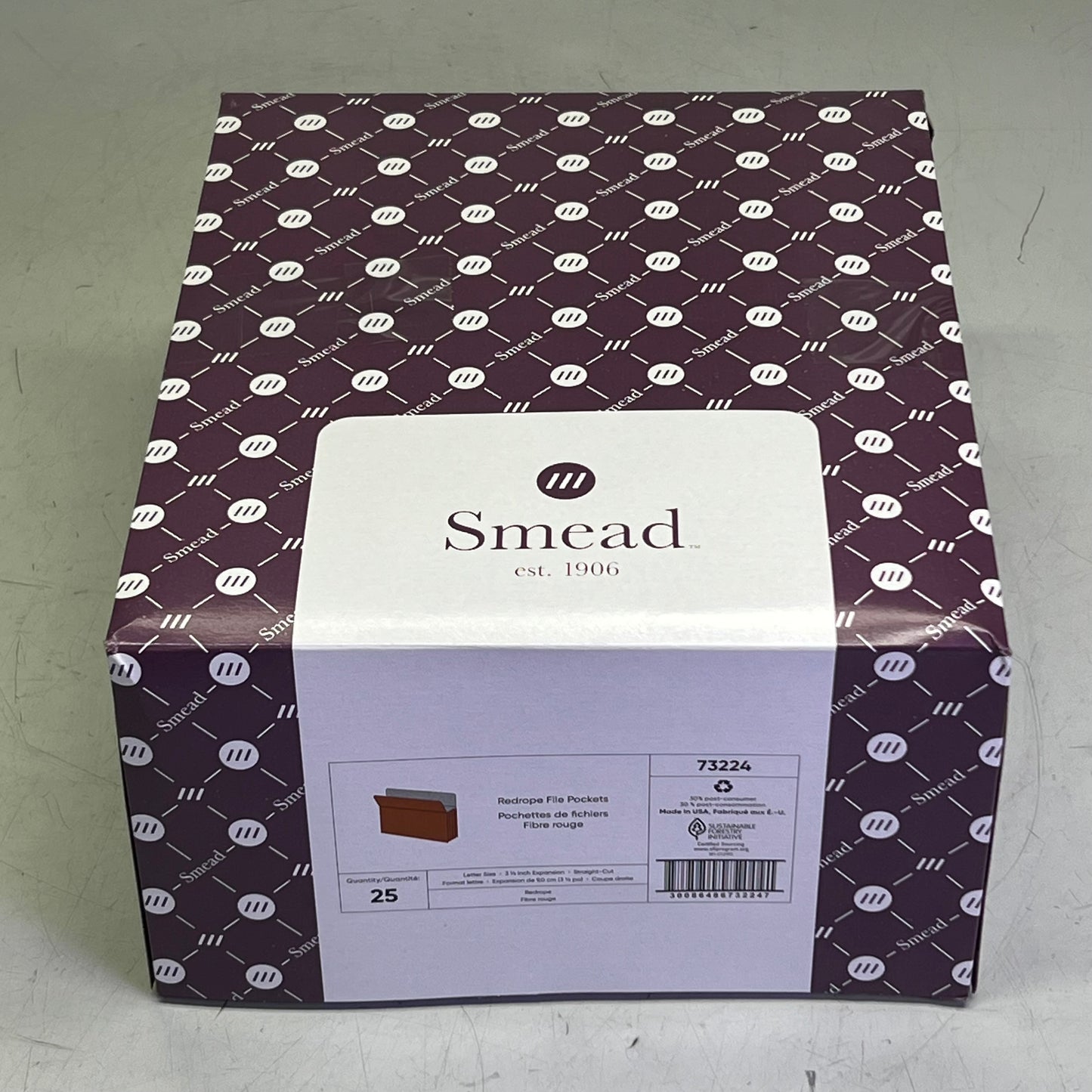 SMEAD (25 PACK) File Pockets Sz 3" 1/2 Expansion 73224