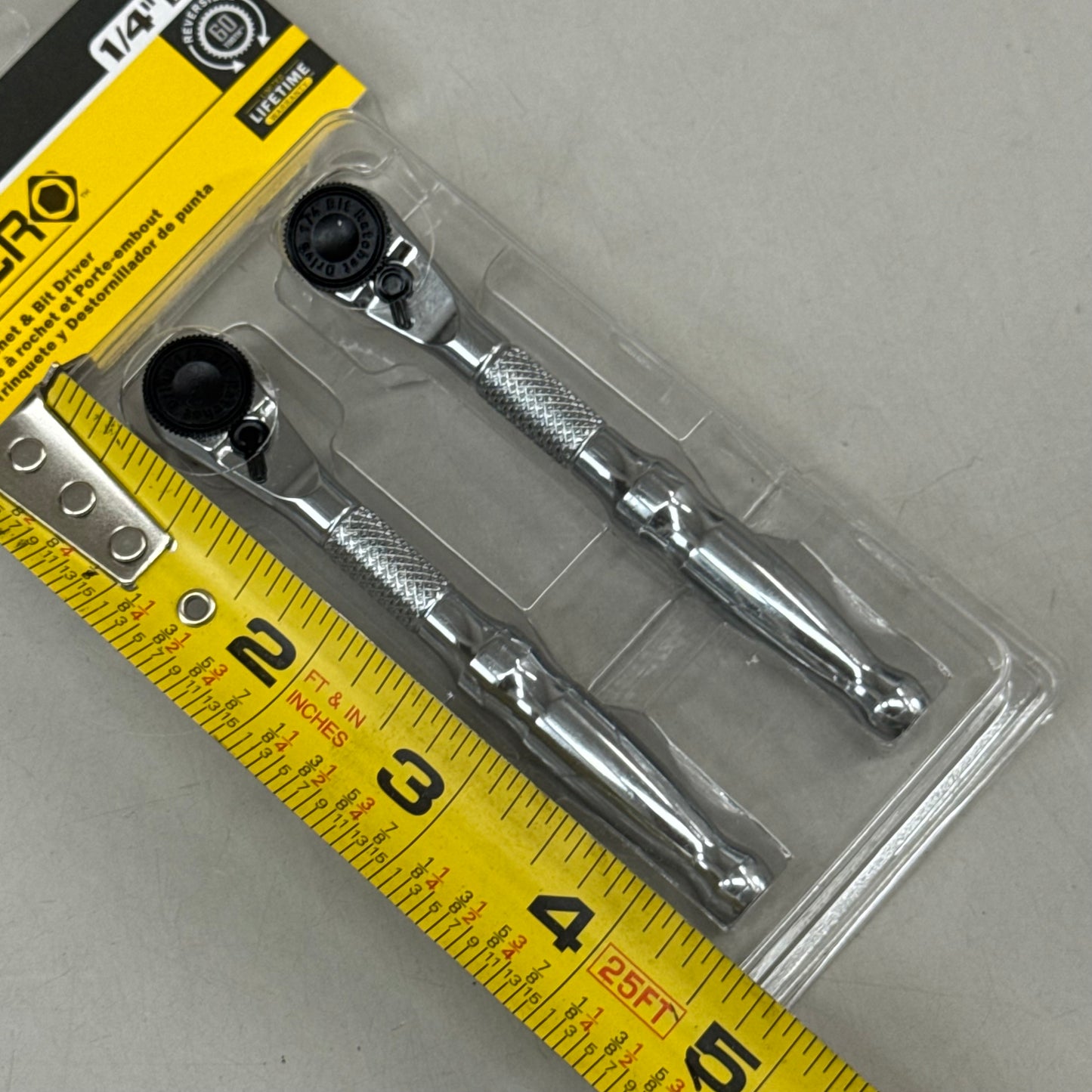 TITAN (2 Piece) Micro Series Ratchet & Bit Driver 1/4" Dr. x 4-1/8" Long 11335