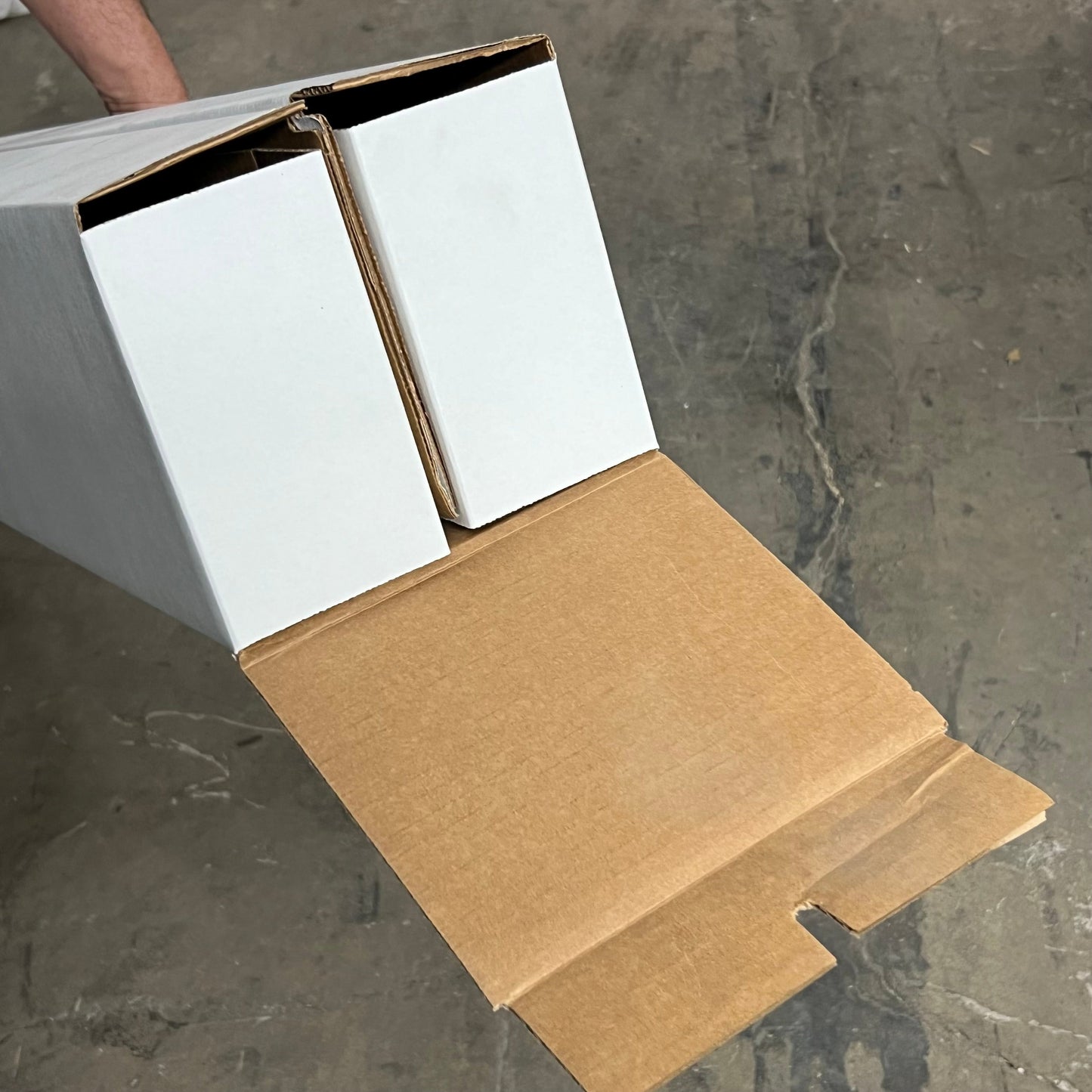 ZA@ POLYMERSHAPES (20 PACK) Riser Cardboard Boxes 72"x8"x7" White PPCA SPEC# 84249
