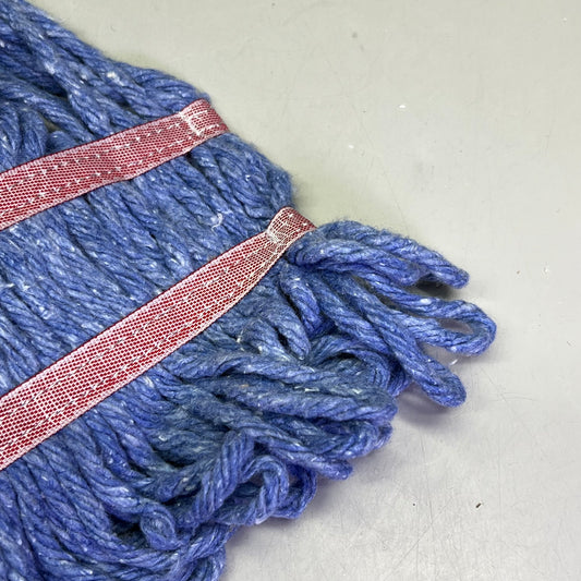 SHENZHEN MIREA CO. (18 PACK)  Synthetic Polyester Mop Heads With Headband - BLUE