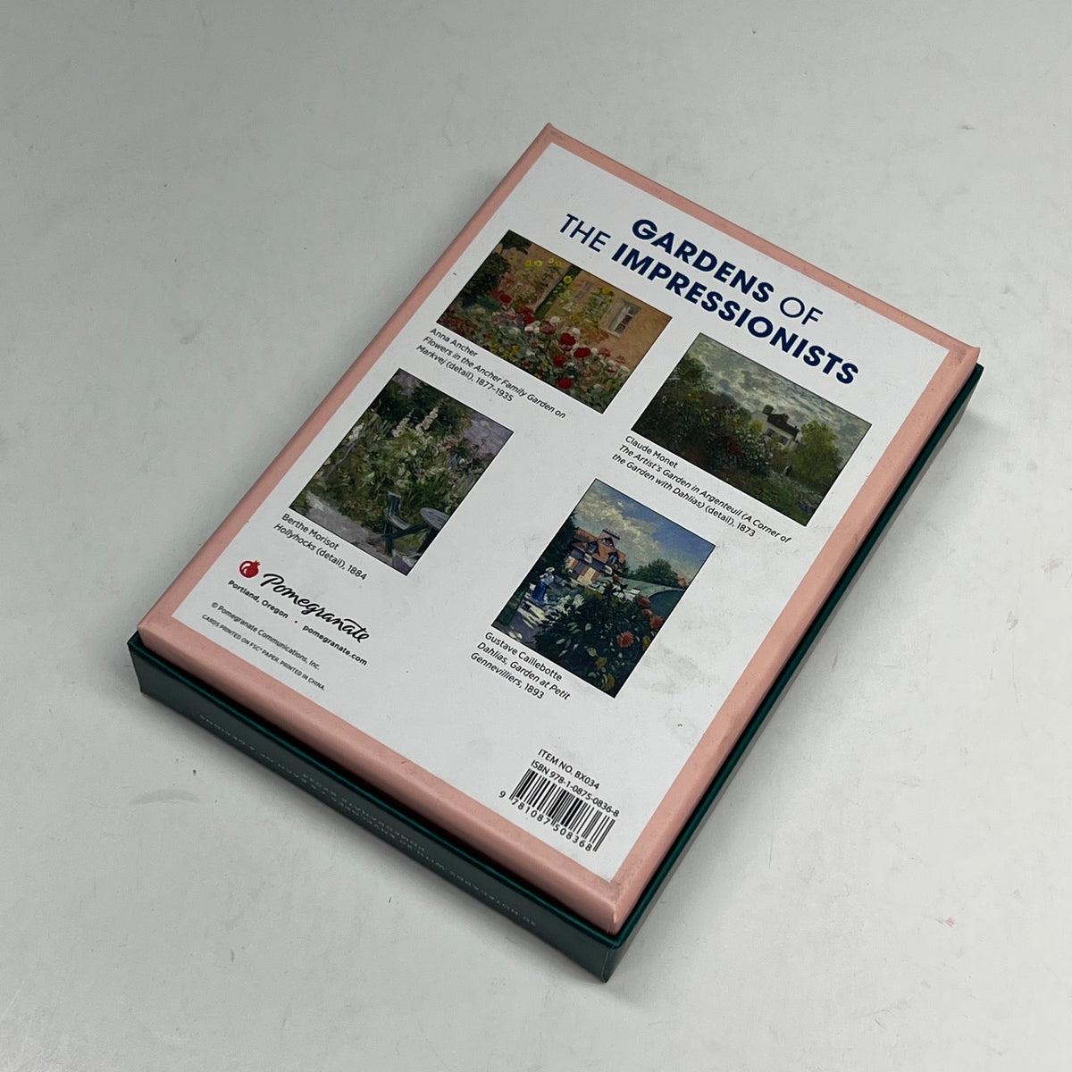 POMEGRANATE (20 PACK) Gardens Of The Impressionists Notecards W/ Envelopes 4x6"