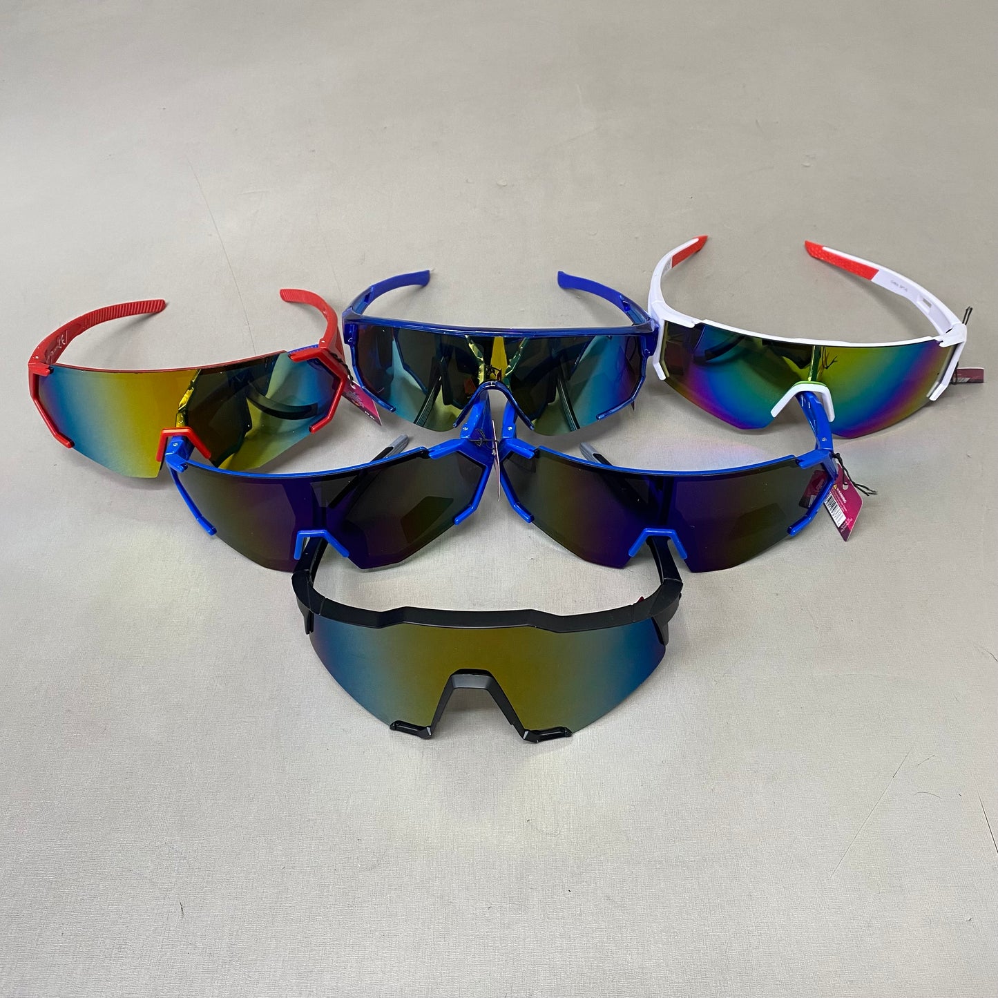 KING STRIKER (6 Pack) Assorted Polarized Sunglasses Shatterproof Polycarbonate Men's Assorted (Copy) (Copy)