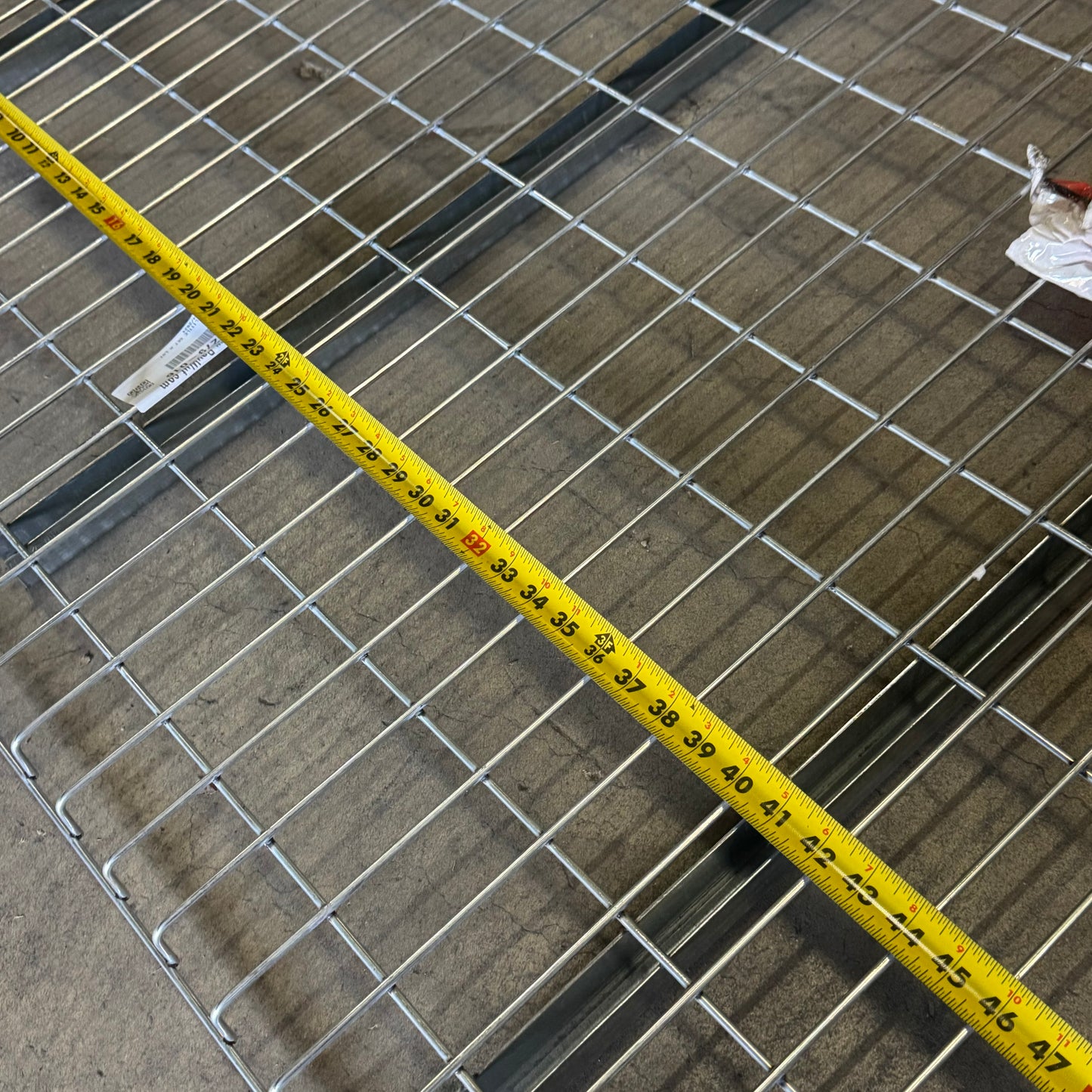 ZA@ Pallet of Grey Rack Wire Deck (7 Pcs) 4846A3 Sz 49”Lx46”W (AS-IS, Someting Damage)