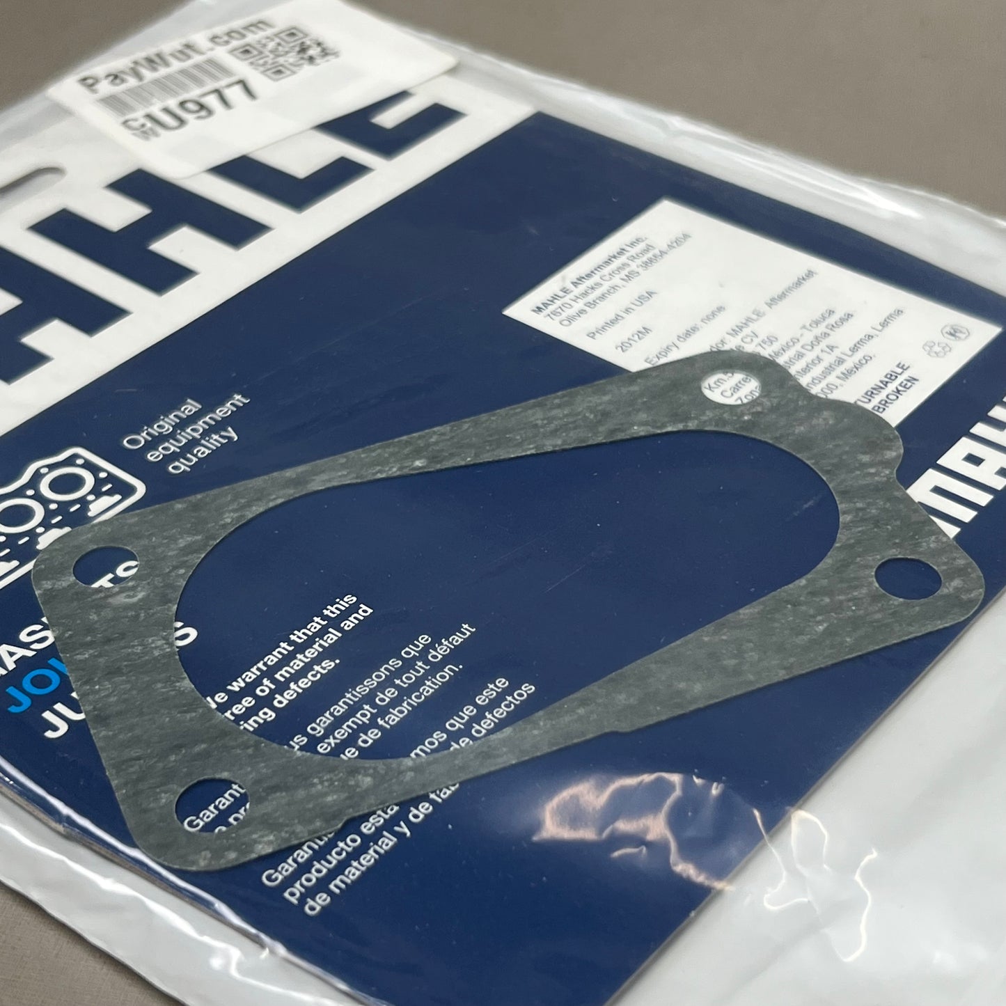 MAHLE Fuel Injection Throttle Body Mounting Gasket For Volkswagen G31123