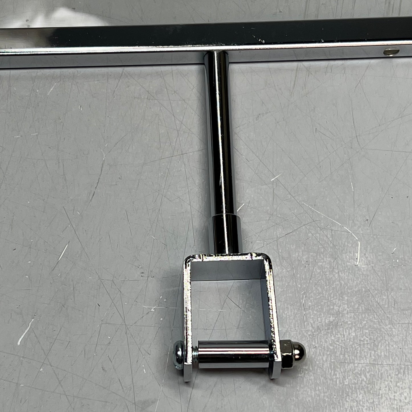 (10 PACK) Acrylic Merchandise Sign Holder W/ Rack Clamp 7" x 5.5" Chrome/Clear