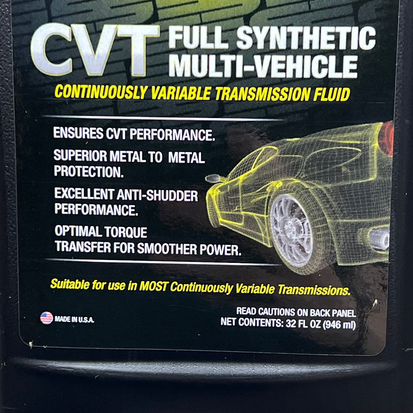 TRUE BRAND (6 PACK) Long Life Anti-Wear CVT Fully Synthetic Fluid 32 floz T4CV32