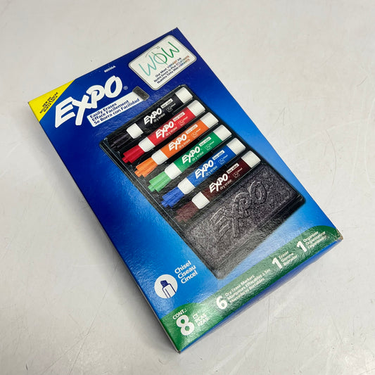 EXPO (3 PACK, 7 PIECES EACH) Low-odor Dry Erase Marker & Organizer Kit