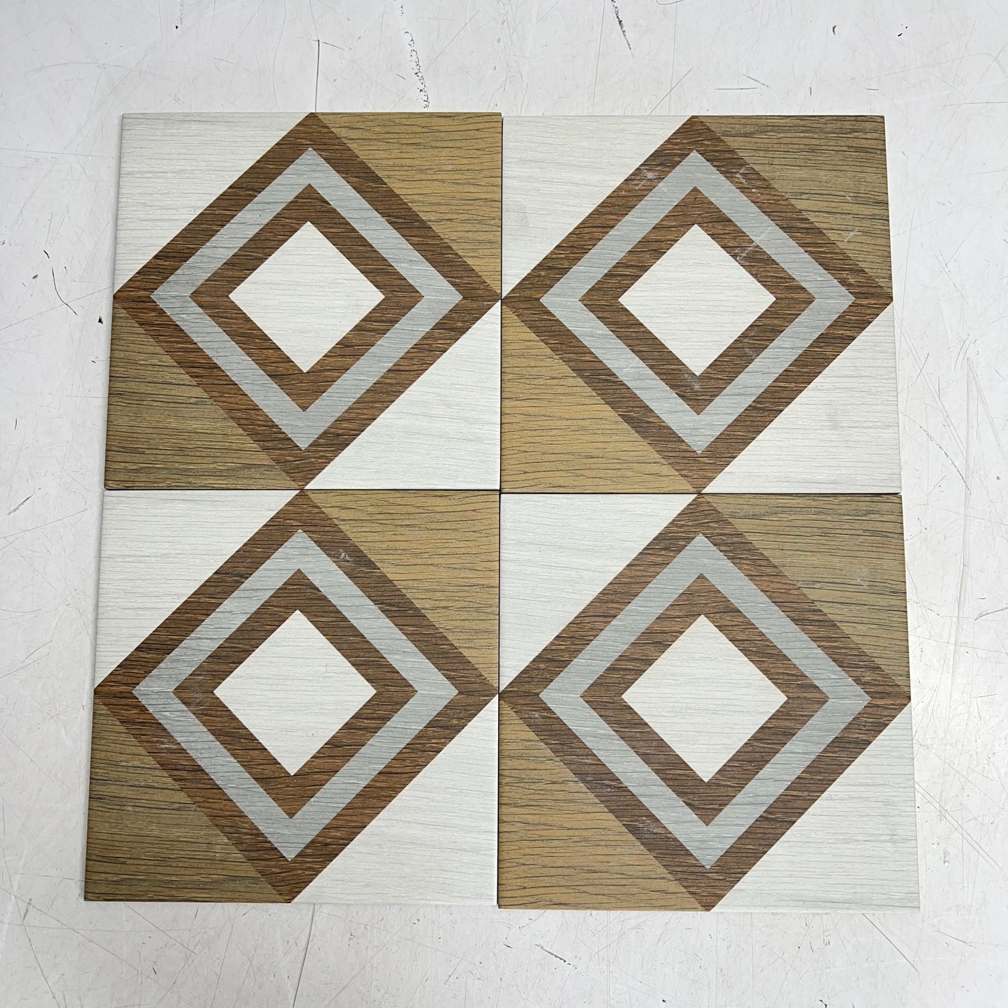 MAINZU (PALLET) Patchwood Series Gubbio Tile Floor & Wall 20x20cm Multicolor