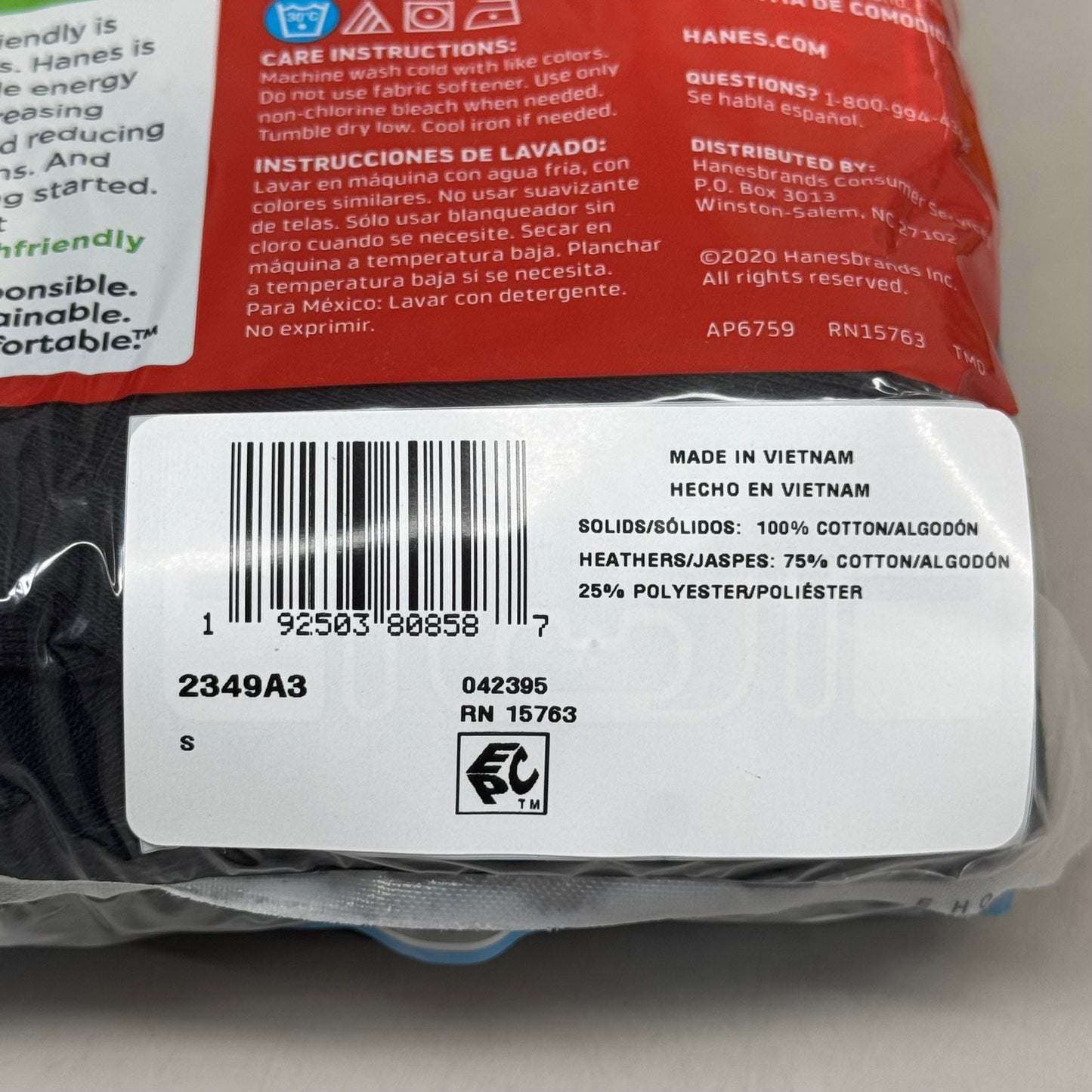 HANES (3 PACK!) Men's Cool Comfort Boxer Briefs Sz S/P 28-30" Black/Grey 2349A3