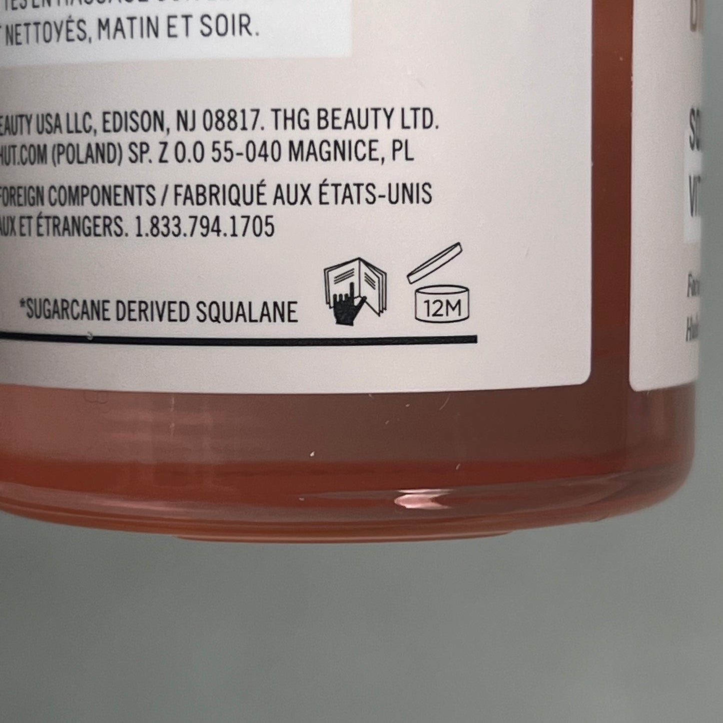 BIOSSANCE Squalene + Vitamin C Rose Oil For Skin Radiance & Suppleness 1 fl oz