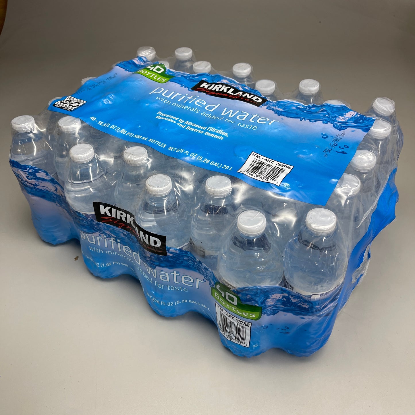 ZA@ KIRKLAND (COSTCO) 320 Bottles! Purified Water 16.9 fl oz BB 04/26