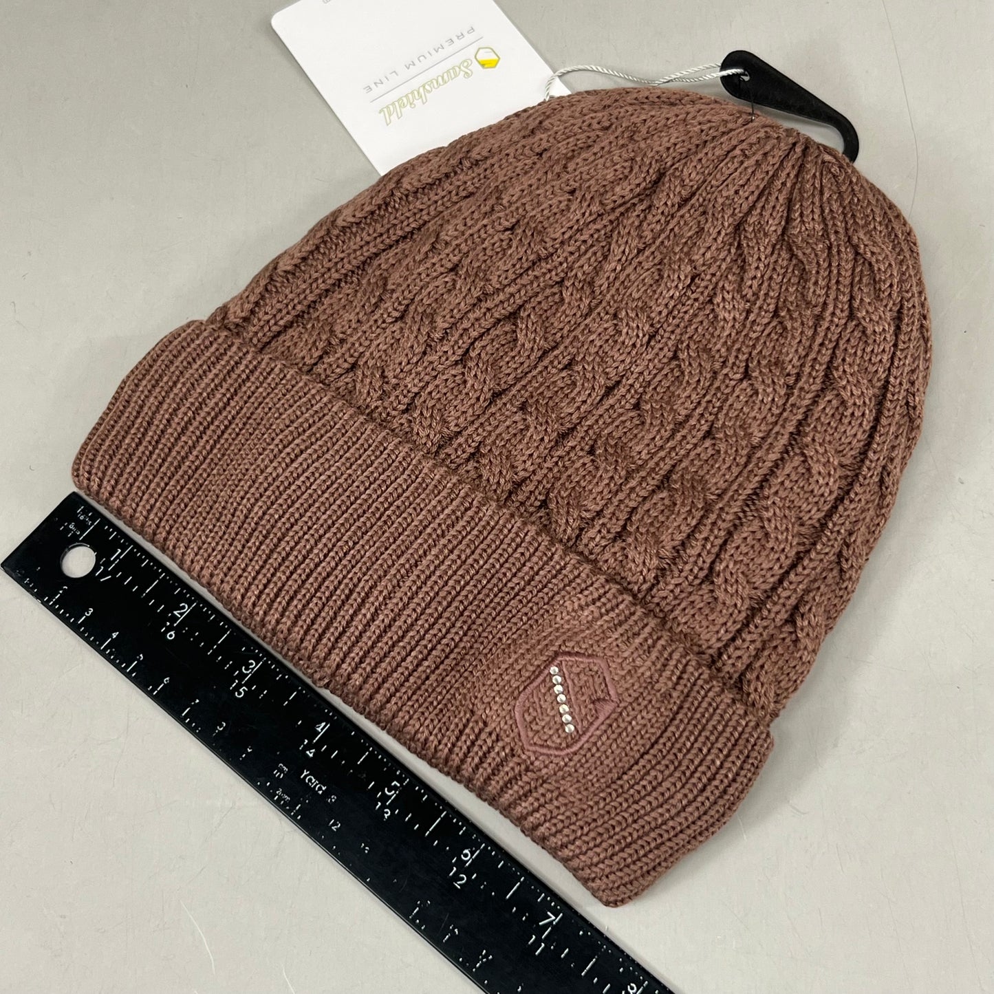 SAMSHIELD Mira Equestrian Winter Beanie Hat Women's Sz One Size Fits All Chestnut