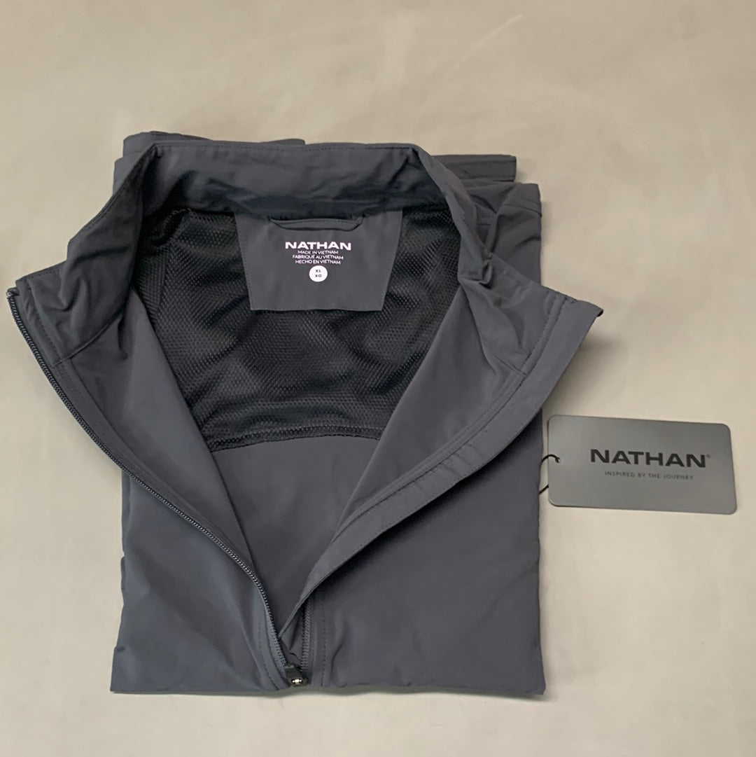 NATHAN Vamos Track Jacket Women's Sz XL Dark Charcoal NS50040-80078-XL (New)