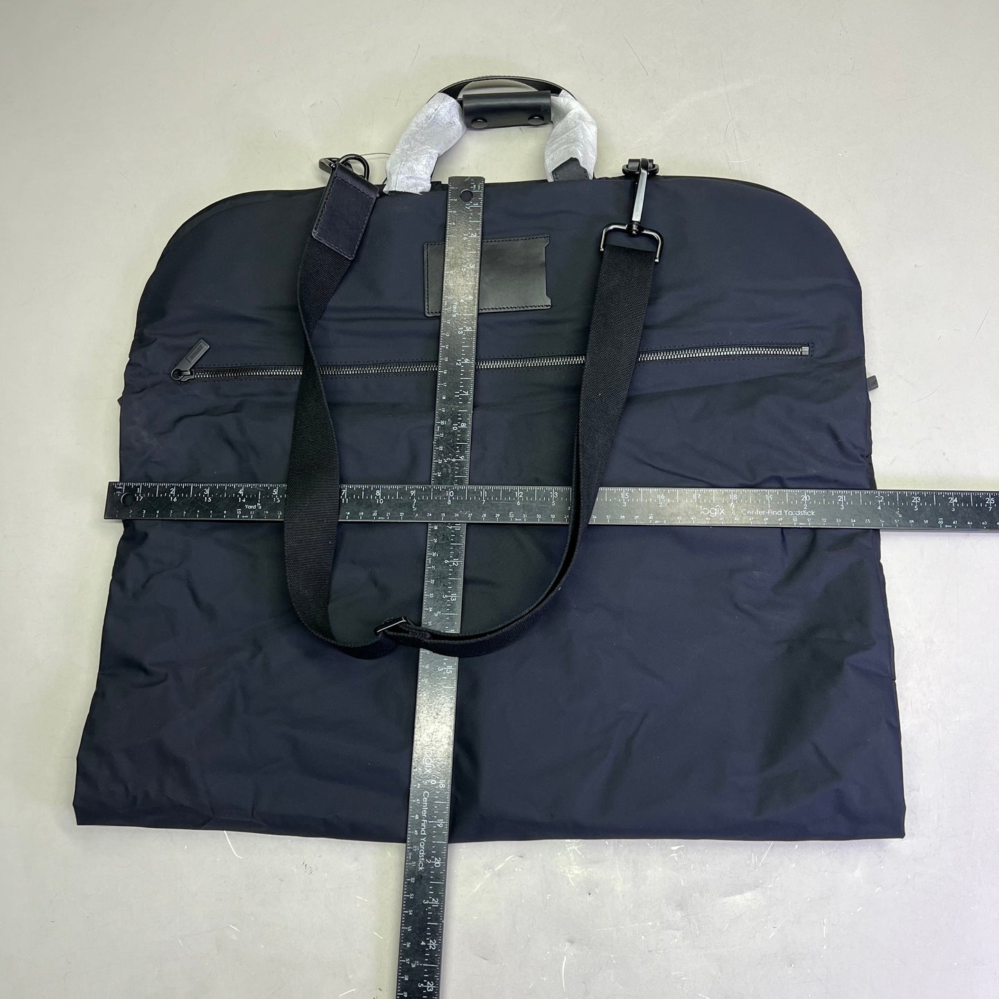 AWAY Garment Bag W/ Extra Carry Strap, Storage Pockets & Canvas Bag Black