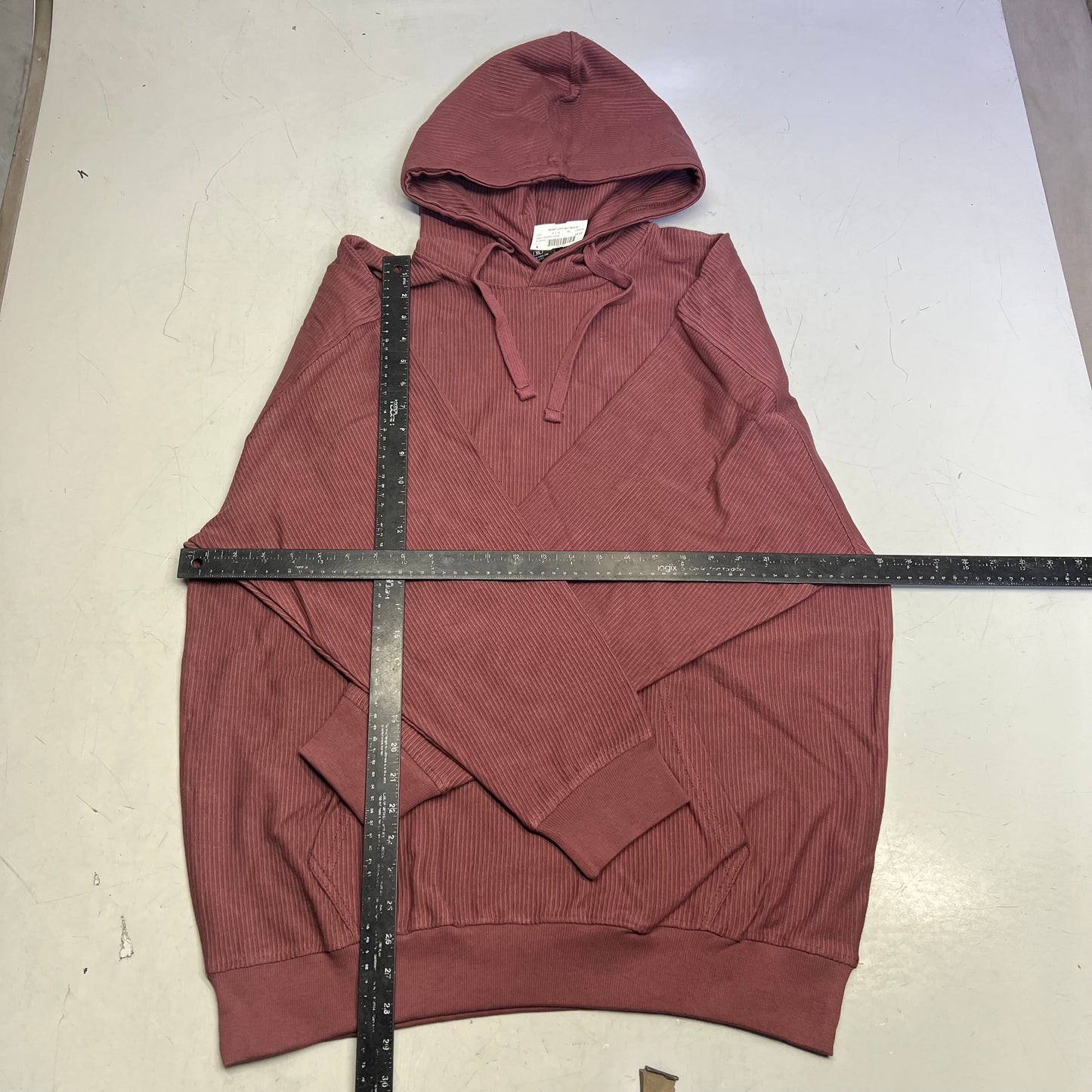 OUTFITTER TRADING CO Juneau Alaska Ribbed Souvenir Hoodie Women's Sz XL Maroon