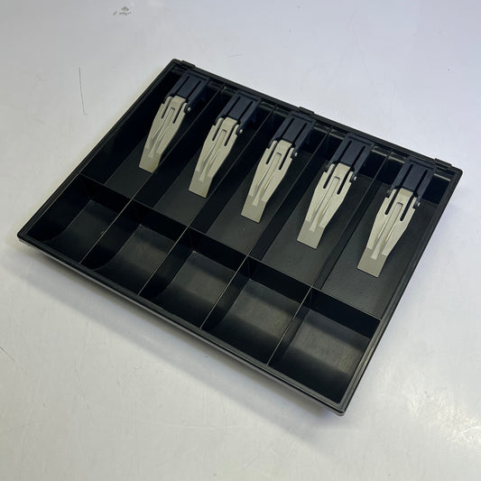 Ibm Point Of Sale Cash Till Drawer Tray Replacement  5 Bill Compartment Black