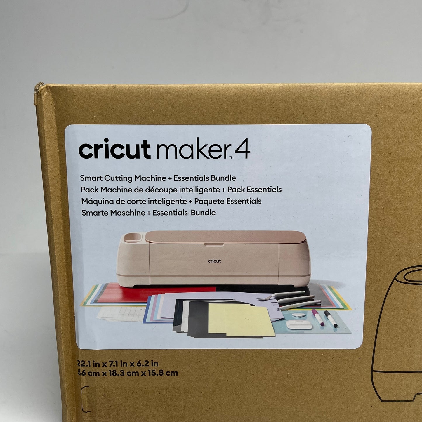 CRICUT Maker 4 Smart Die Cutting Machine W/ Bluetooth & Starting Supplies Pink