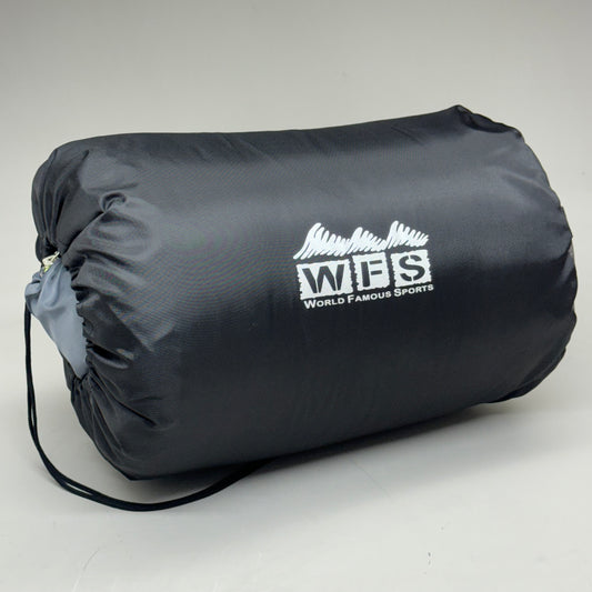 WFS PALM CREEK Single Season Sleeping Bag 30°F Hollow Core Insulation Grey