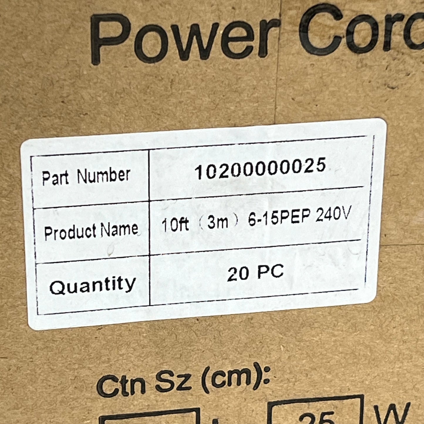 ZA@ NINGBO XUANHAU (2 PACK) Power Cords SJTW 3/C 16 AWG 105 Degree FT3 300V 10ft White 10200000025