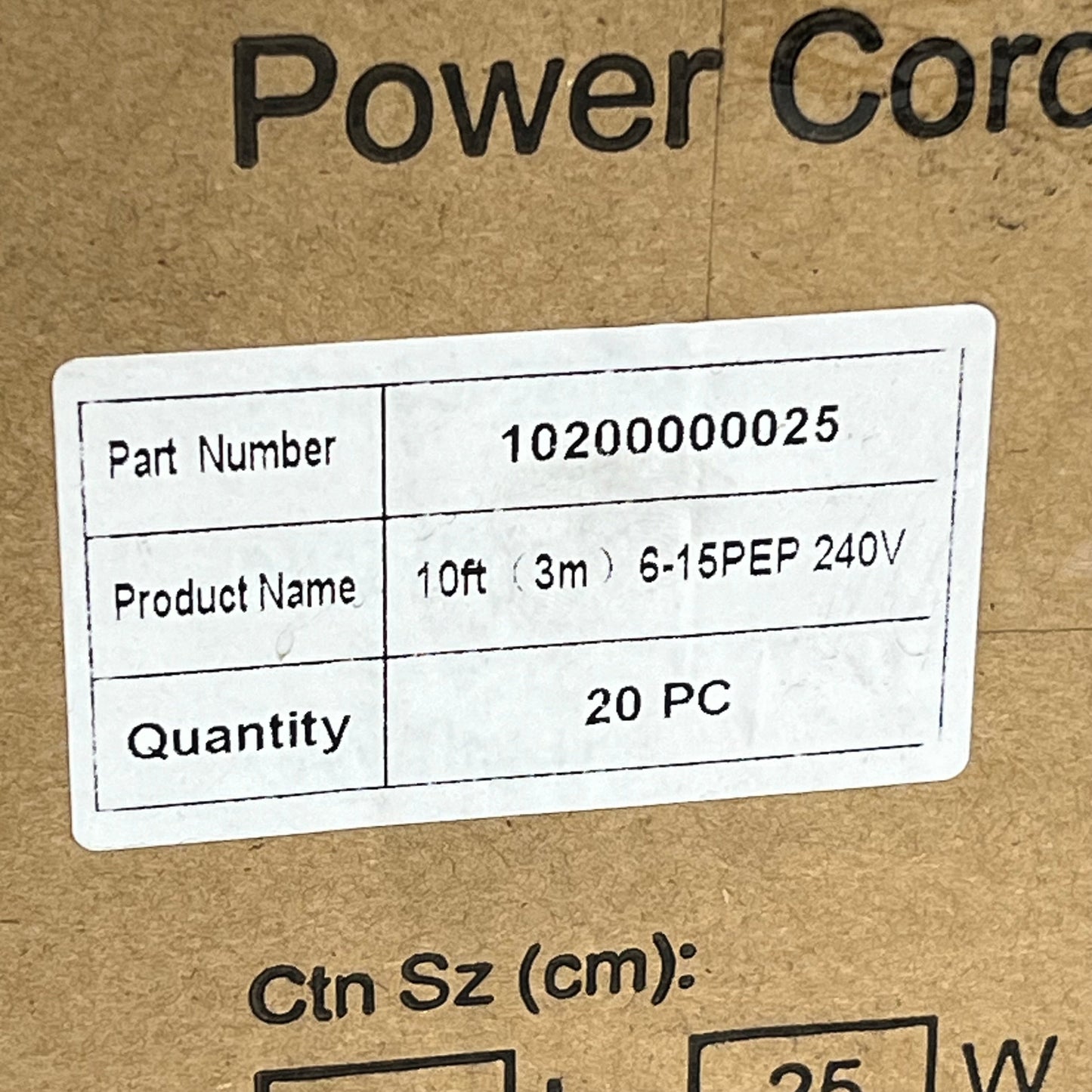 ZA@ NINGBO XUANHAU (2 PACK) Power Cords SJTW 3/C 16 AWG 105 Degree FT3 300V 10ft White 10200000025 D