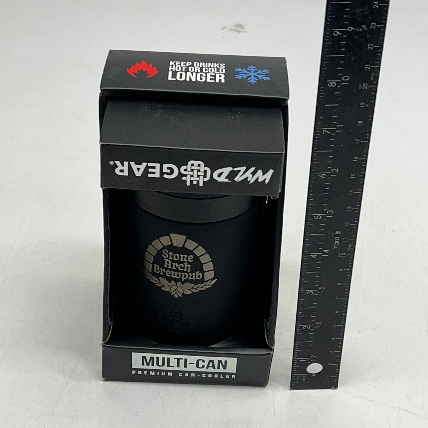 ZA@ WYLD GEAR Multi Can Cooler W/ Stone Arch Brewpub Company Logo  Any 12 oz Cans Black MC-BLACK