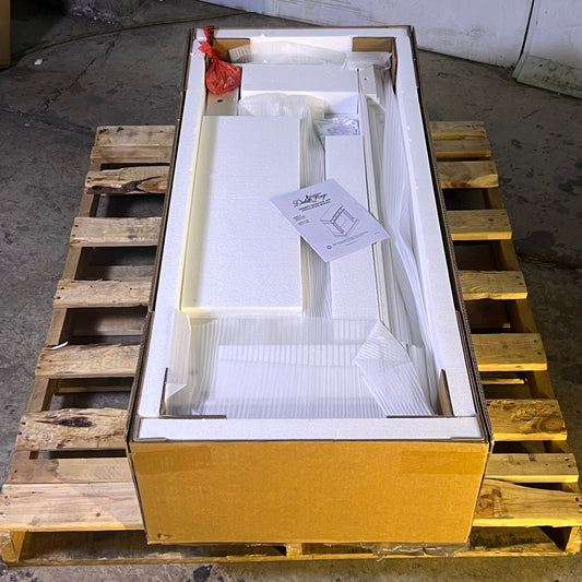 DULUTH FORGE Dual Fuel Ventless Gas Fireplace, With Mantel - 32,000 BTU White Finish CM400-2-AW