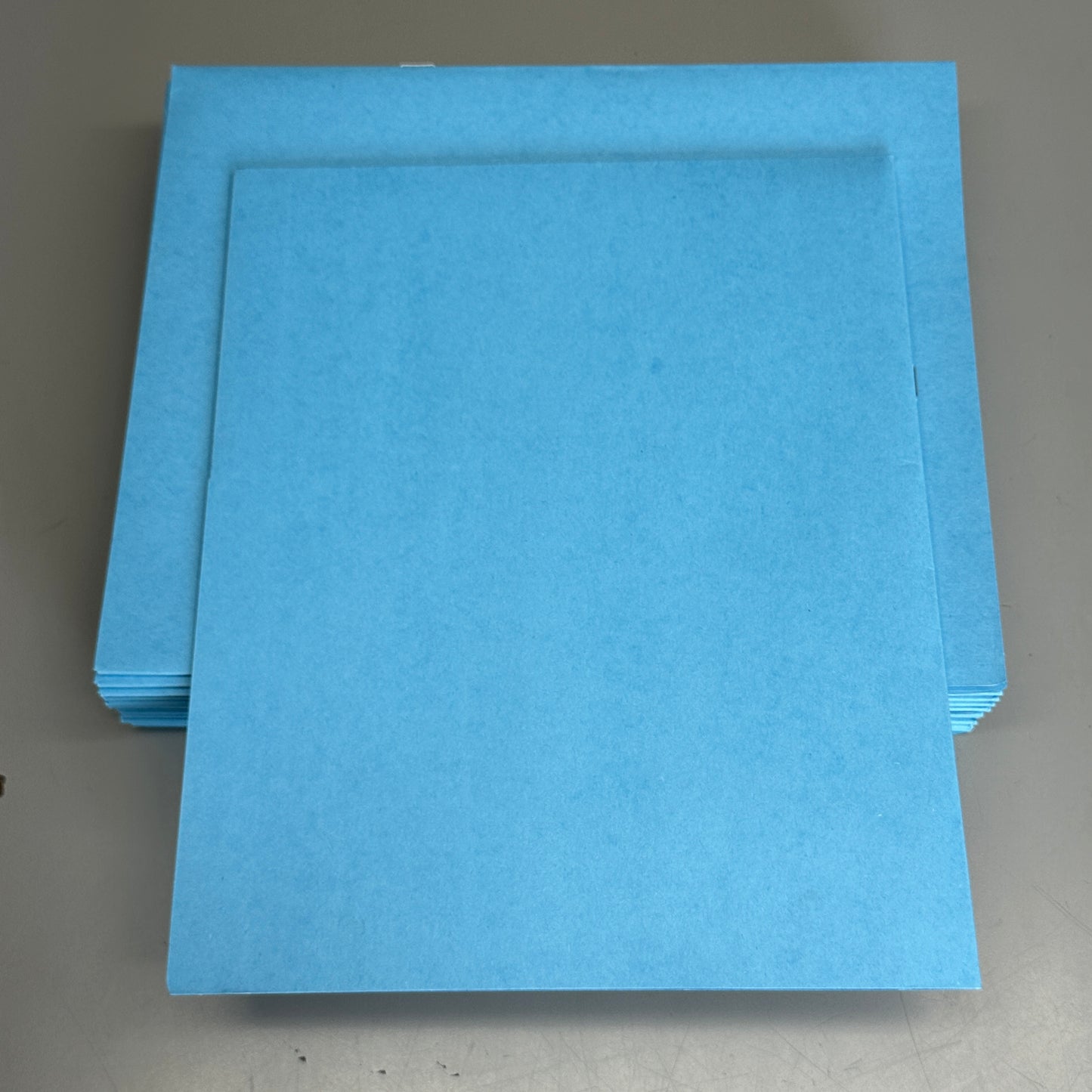 SKILCRAFT Double Pocket Presentation Portfolio Letter 9.5"x11.5" Light Blue 25/case