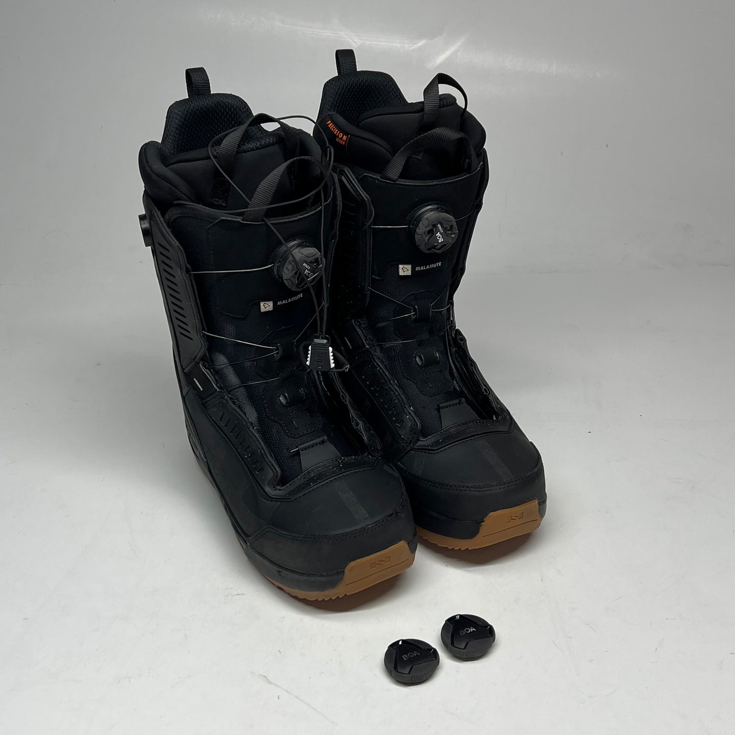 ZA@ SALOMON Malamute Dual Boa All Mountain Snowboard Boots Men's Sz 11 Black (As-Is)
