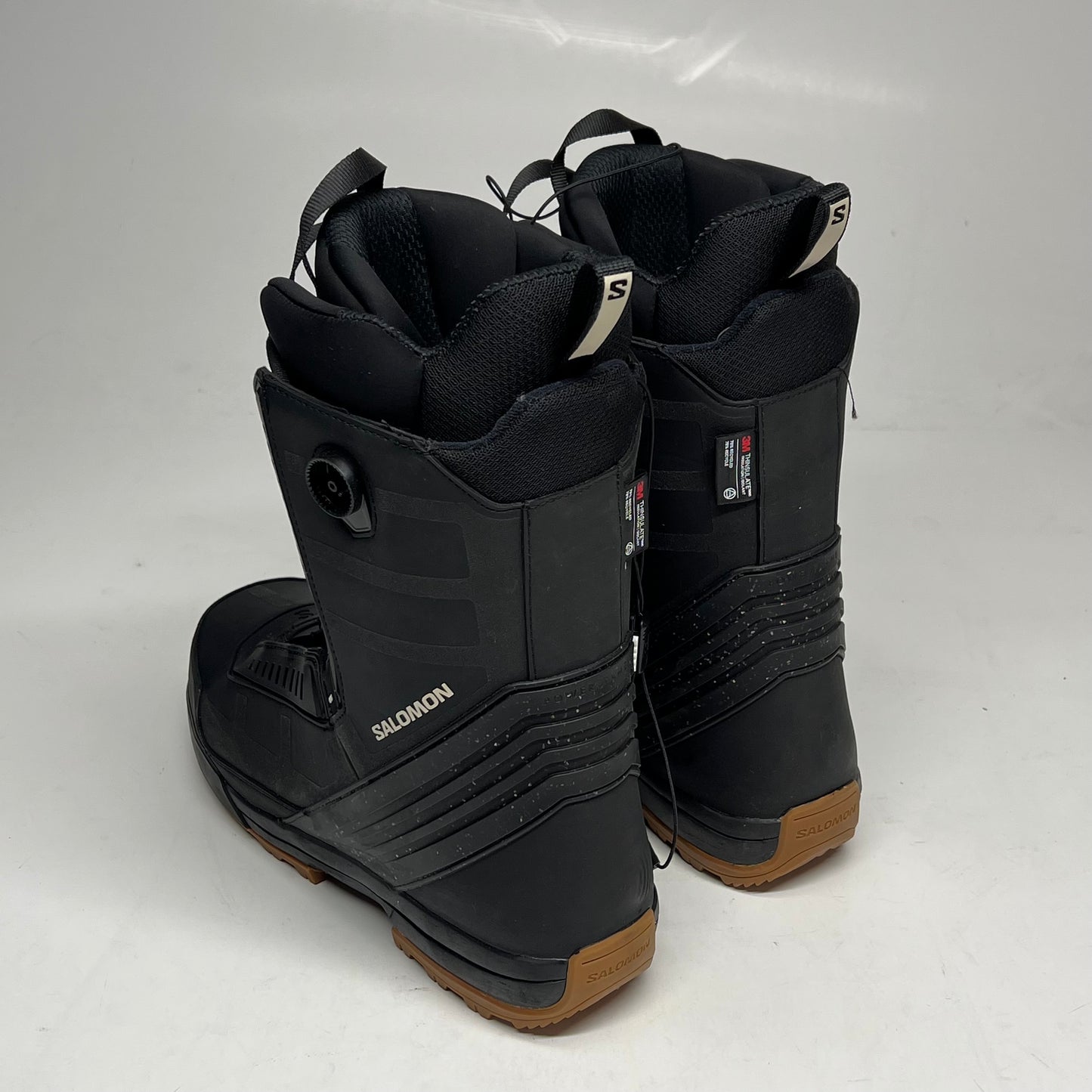 ZA@ SALOMON Malamute Dual Boa All Mountain Snowboard Boots Men's Sz 11 Black (As-Is)