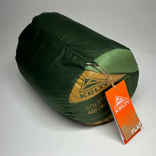 KELTY Solstice 40 Oversized Spacious Sleeping Bag Forest Green 35432526BKF