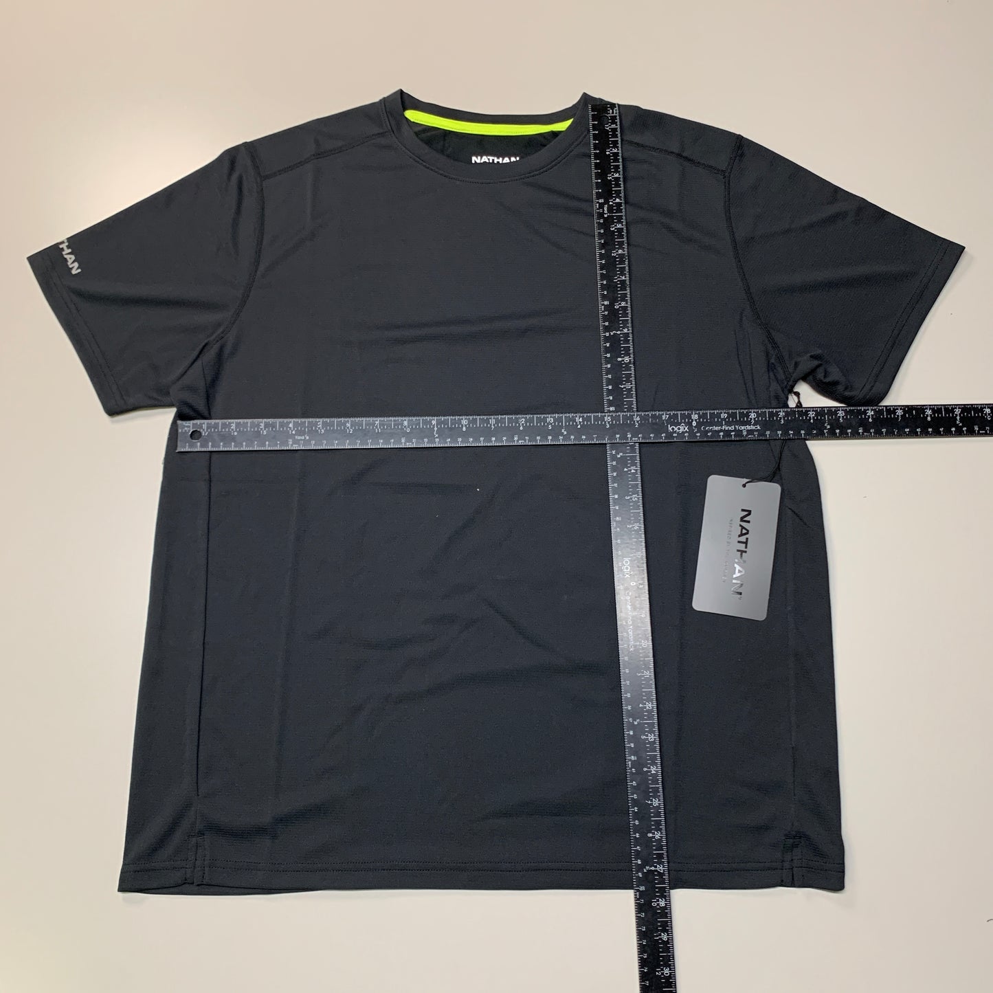 NATHAN Raise Short Sleeve Shirt Tee 2.0 Men's Black Size XL NS50880-00001-XL
