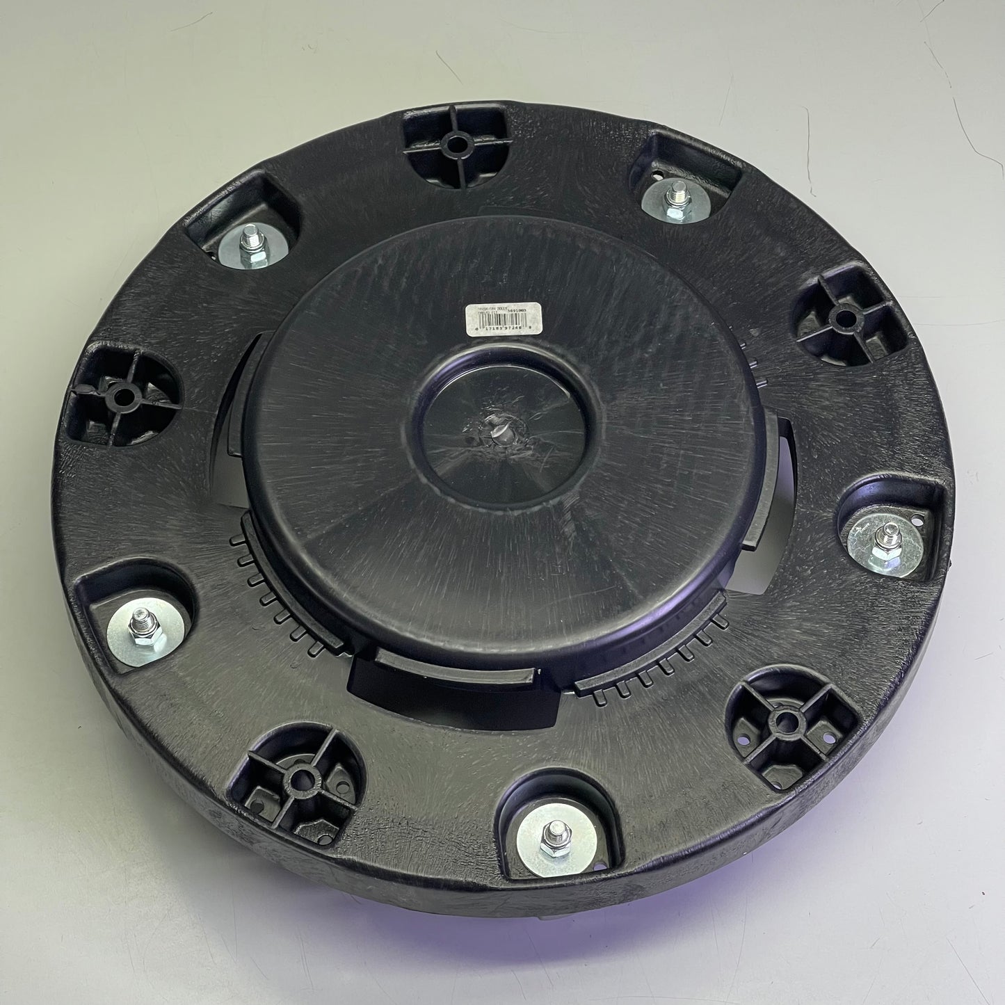 CARLISLE Bronco Round Trash Can Dolly W/ Replaceable Casters 18" Dia x 6" H 3691003