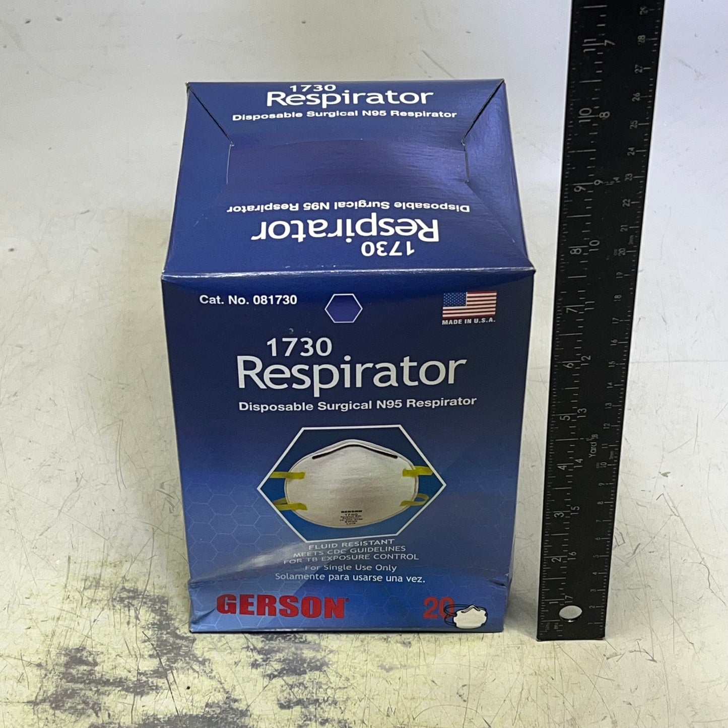 ZA@ GERSON (40 Pack) Particulate Respirator Made In USA N95 White 1730