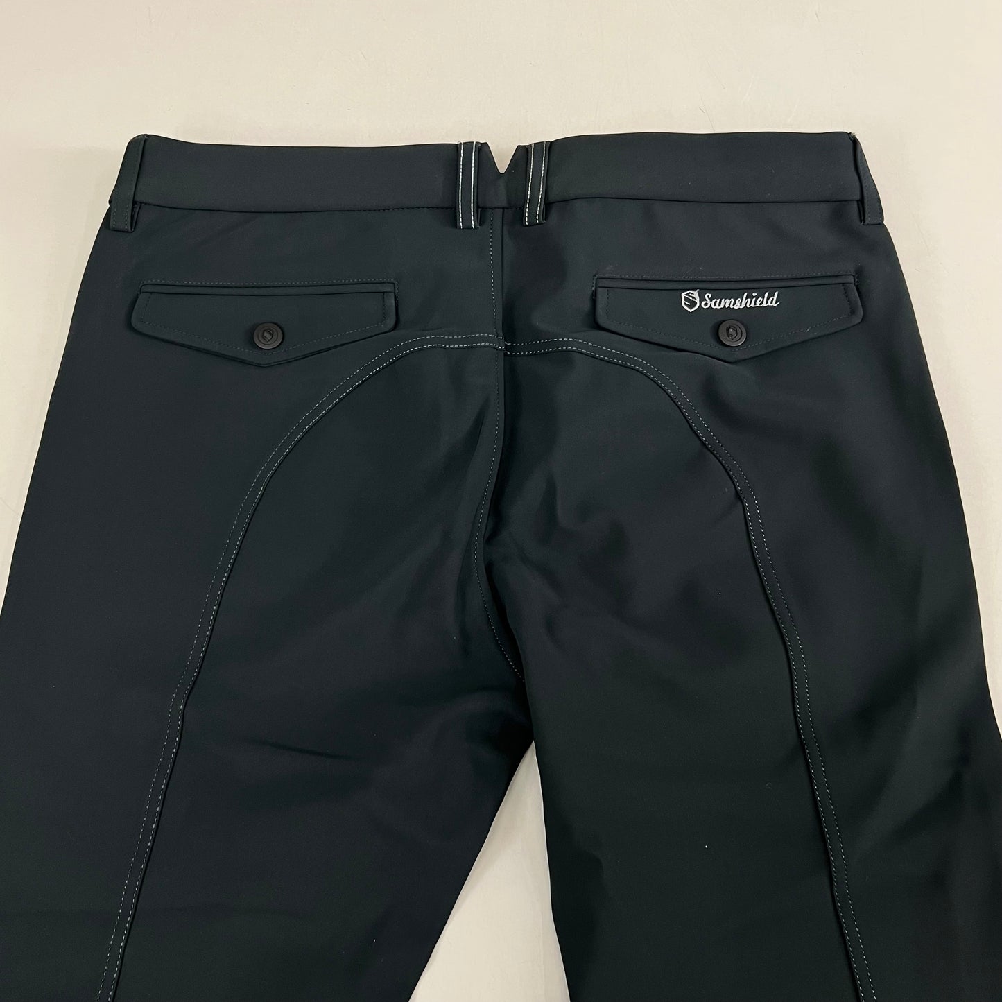 SAMSHIELD Macreu Equestrian Men's Pants Sz US 32, UK 30, FR 42 Moonless Night Black