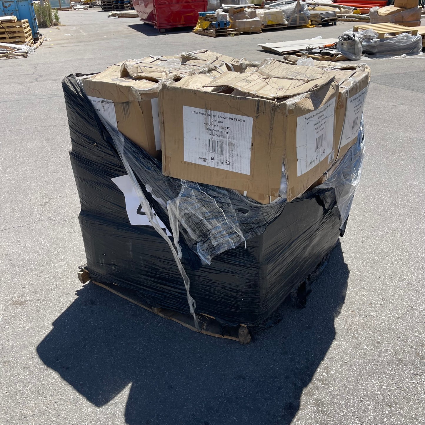 ZA@ Pallet of BIOTIN Strength Sprayer Lid White 50x37x37 CM (New)