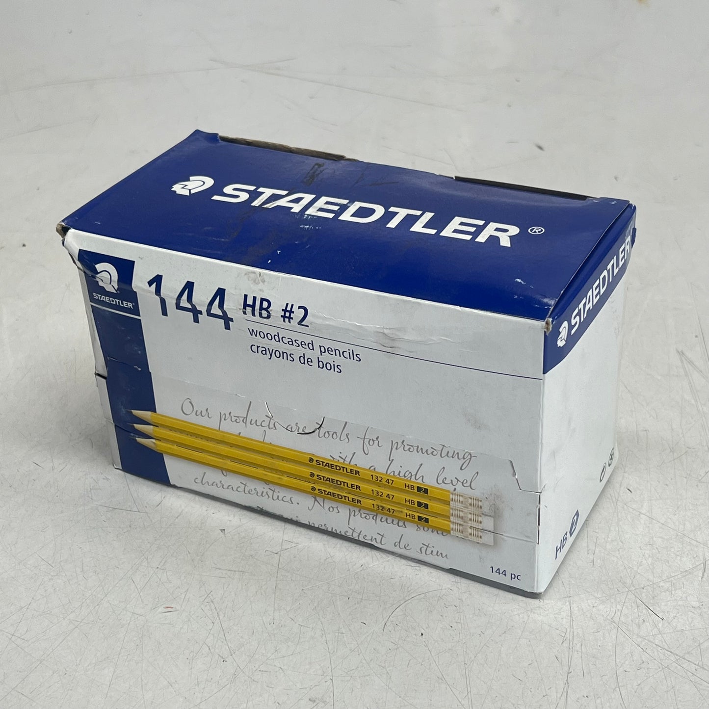 ZA@ STAEDTLER (144 PACK) Woodcased Pre-sharpened Pencils 2MM Yellow #2HB