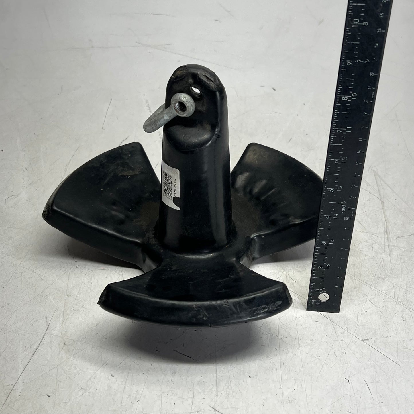 ZA@ SEA CHOICE Vinyl Coated Iron River Anchor  20 lbs Black (As-is)