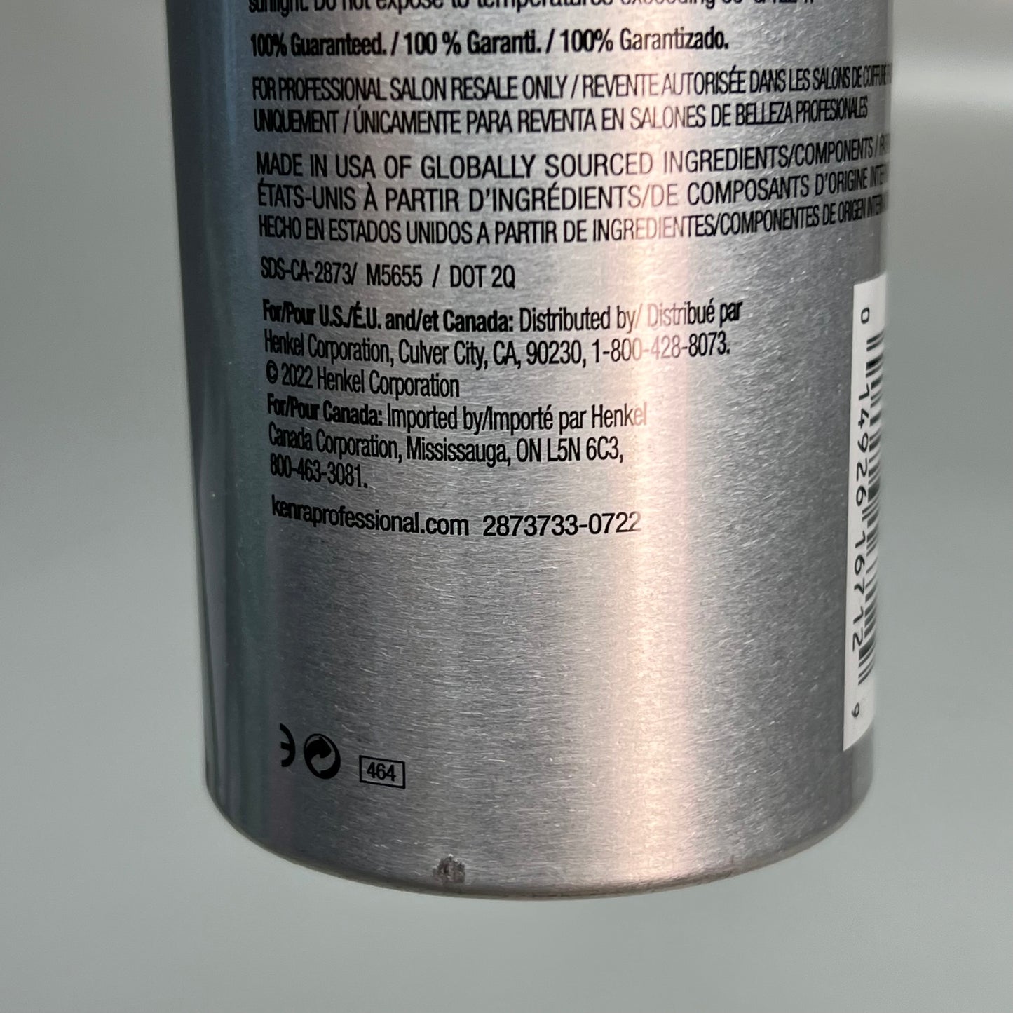 KENRA (3 PACK) Artformation Spray 18 Firm Hold Hairspray 10.0 oz Shine 2201479