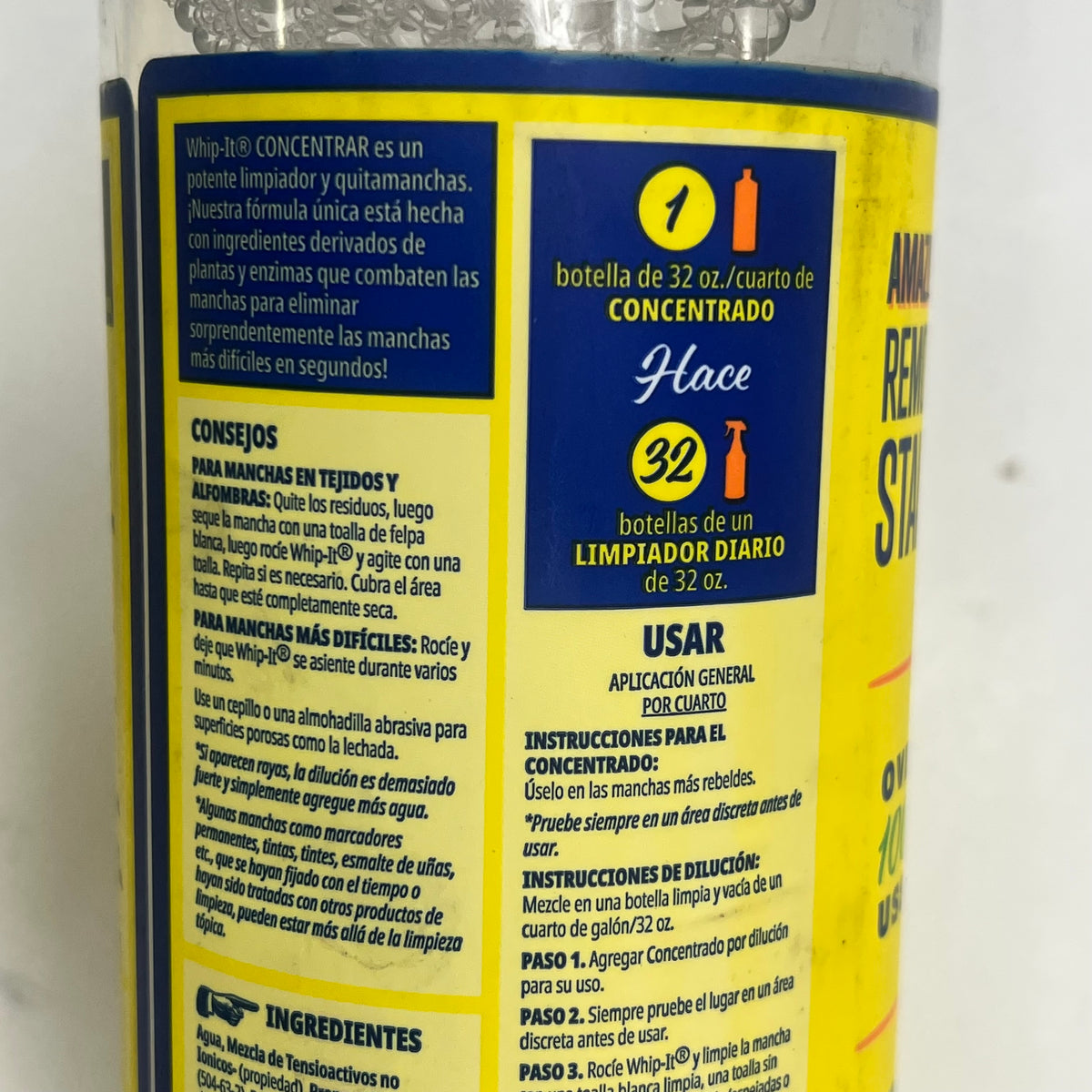 WHIP-IT (3 PACK) All Purpose Cleaner & Stain Remover Concentrate  32 fl oz