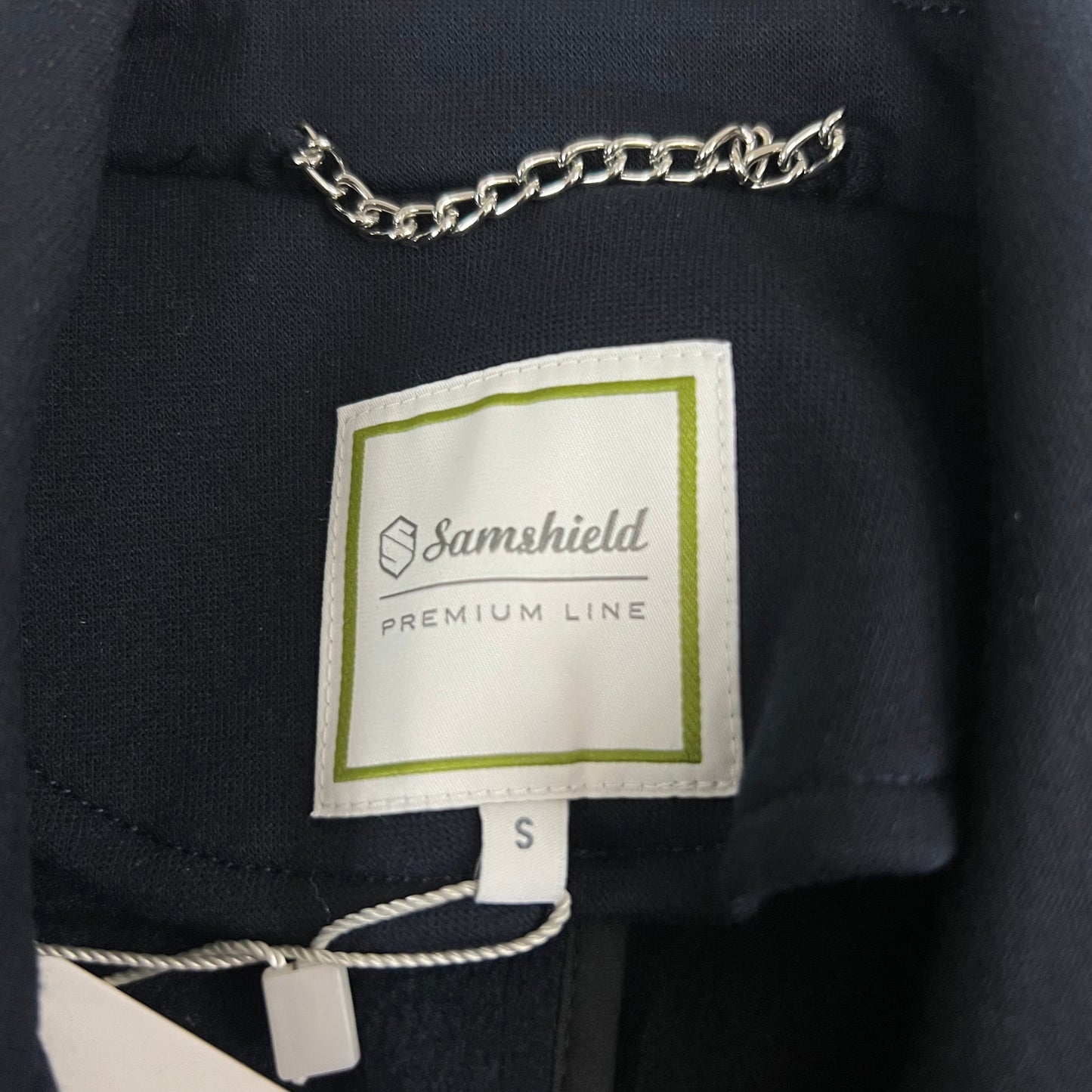 SAMSHIELD Maxime Equestrian Fleece Winter Jacket Women's Sz S Navy Blue