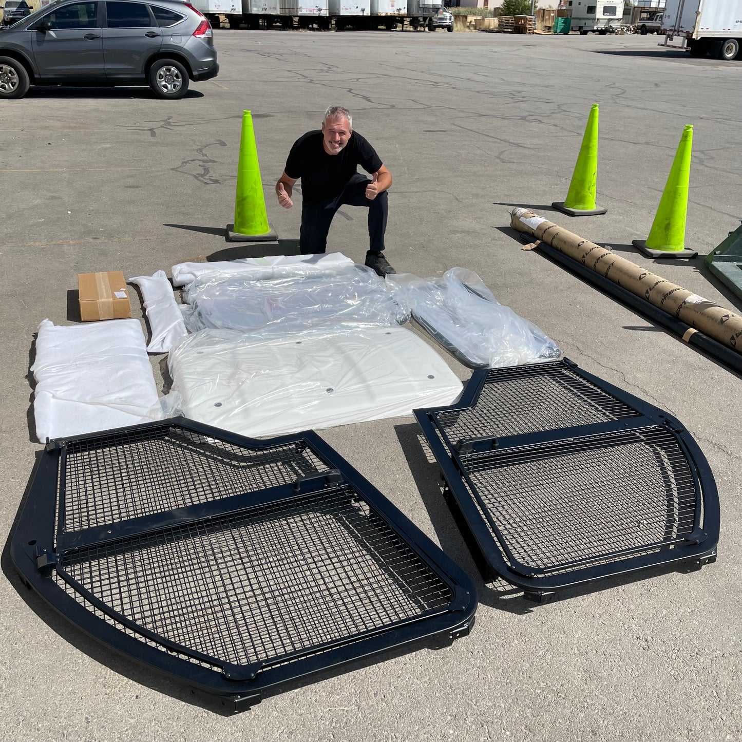 CURTIS INDUSTRIES Club Car Carryall Range Cab Kit Black 47587415002