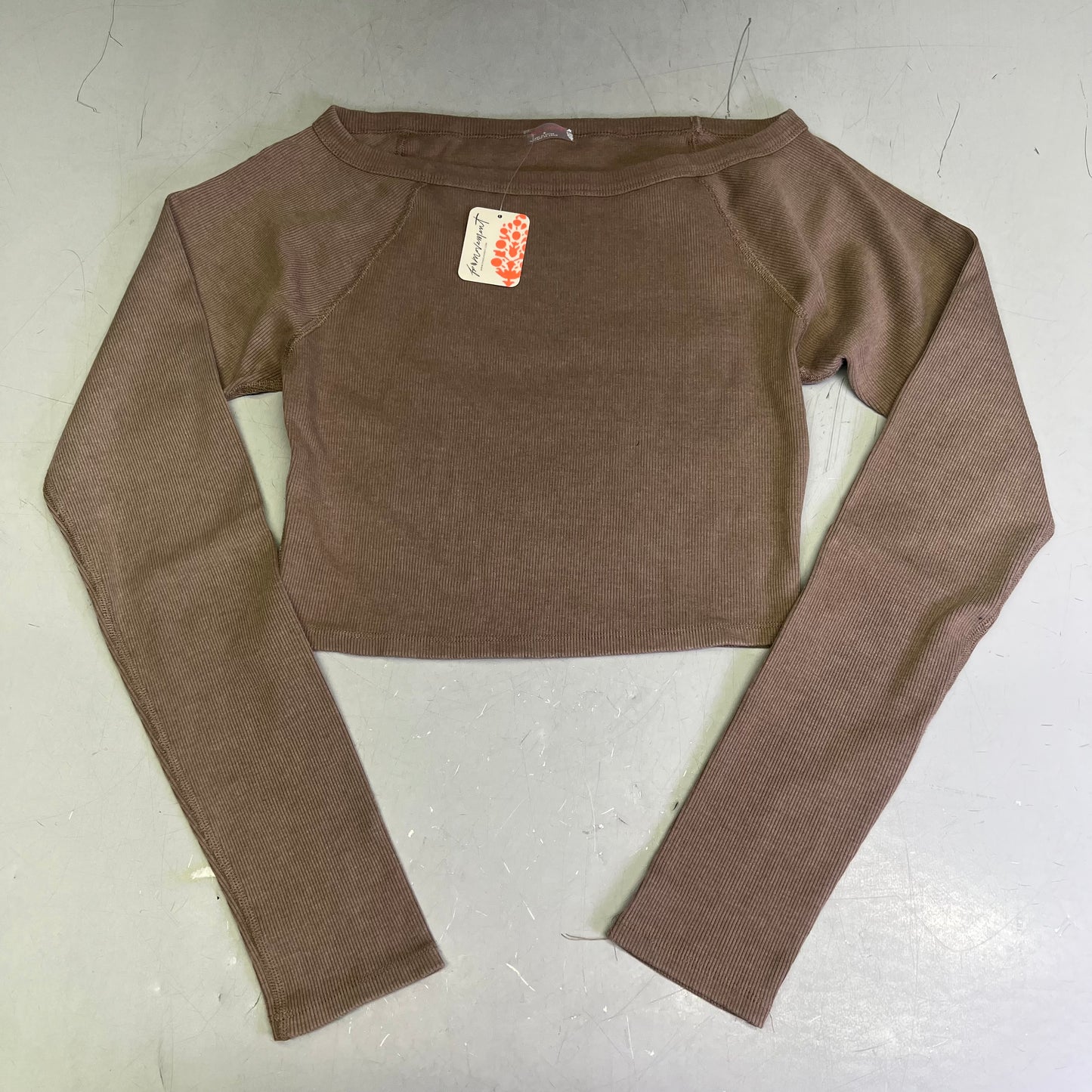 FREE PEOPLE Go To Long Sleeve Set Relaxed Fit Women's Sz M Ivory 93914455