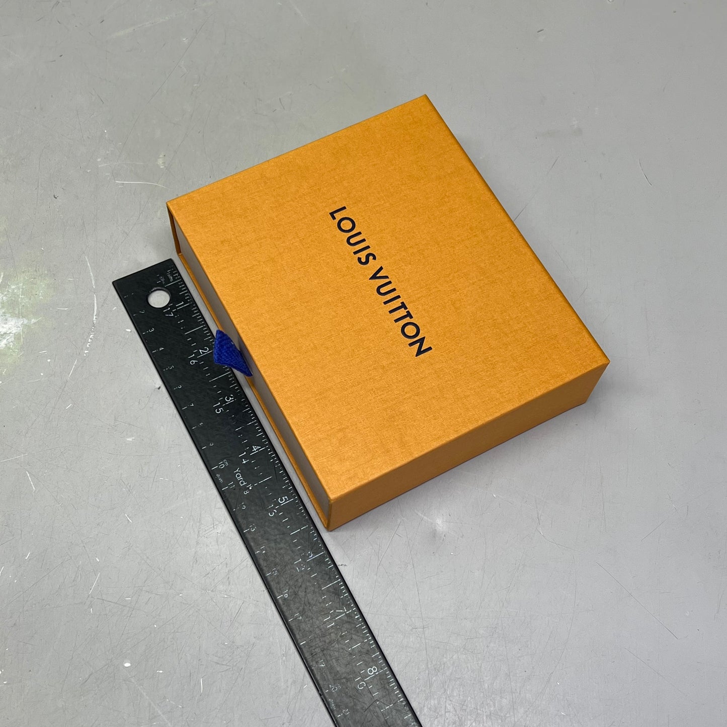 LOUIS VUITTON Empty Pull Out Product Box 6"L X 5"w X 1" D Orange