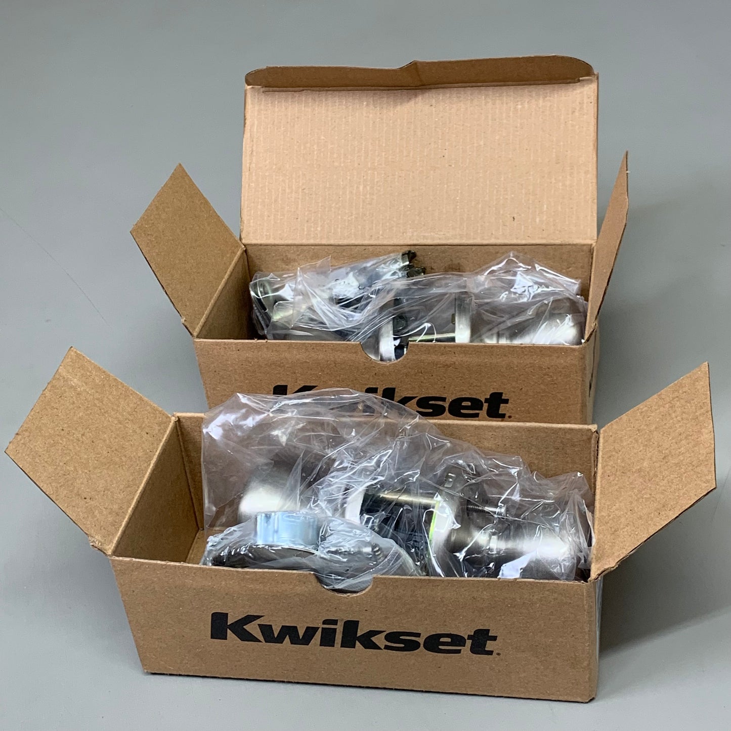 KWIKSET (2 PACK) Tylo Microban Antimicrobial Door Knob Satin Nickel 93001-924