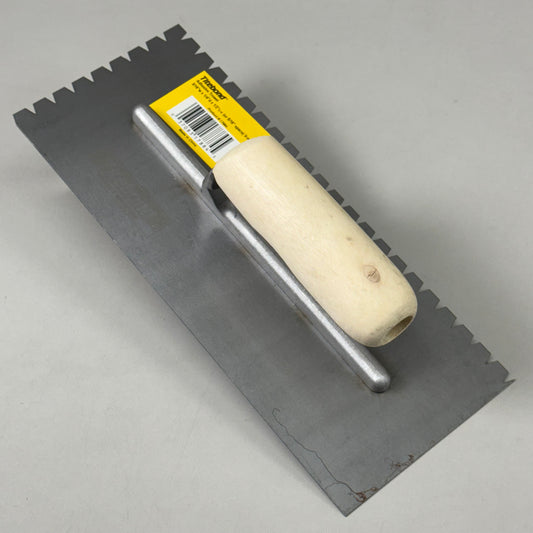 ZA@ TITEBOND Adhesive Trowel 3/16"W x 1/4"D x 1/2" c-c V-Notch