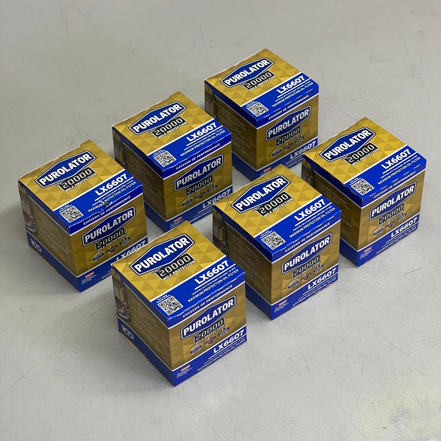 PUROLATOR (6 PACK) Maximum Protection Oil Filter 20000 Miles LX6607