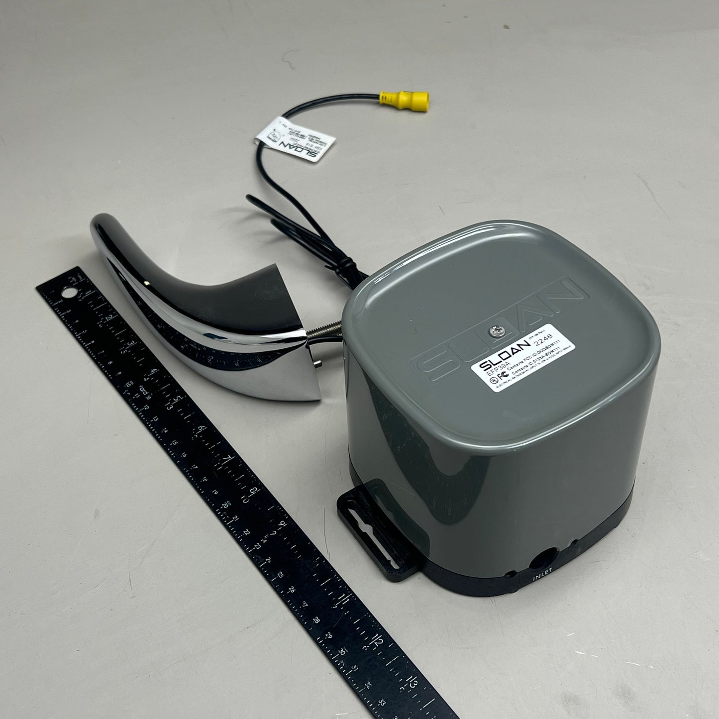 SLOAN Plug-in Adapter Electronic Faucet Kit 0.5GPM/1.9LPM Chrome  ETF610-4-BDT