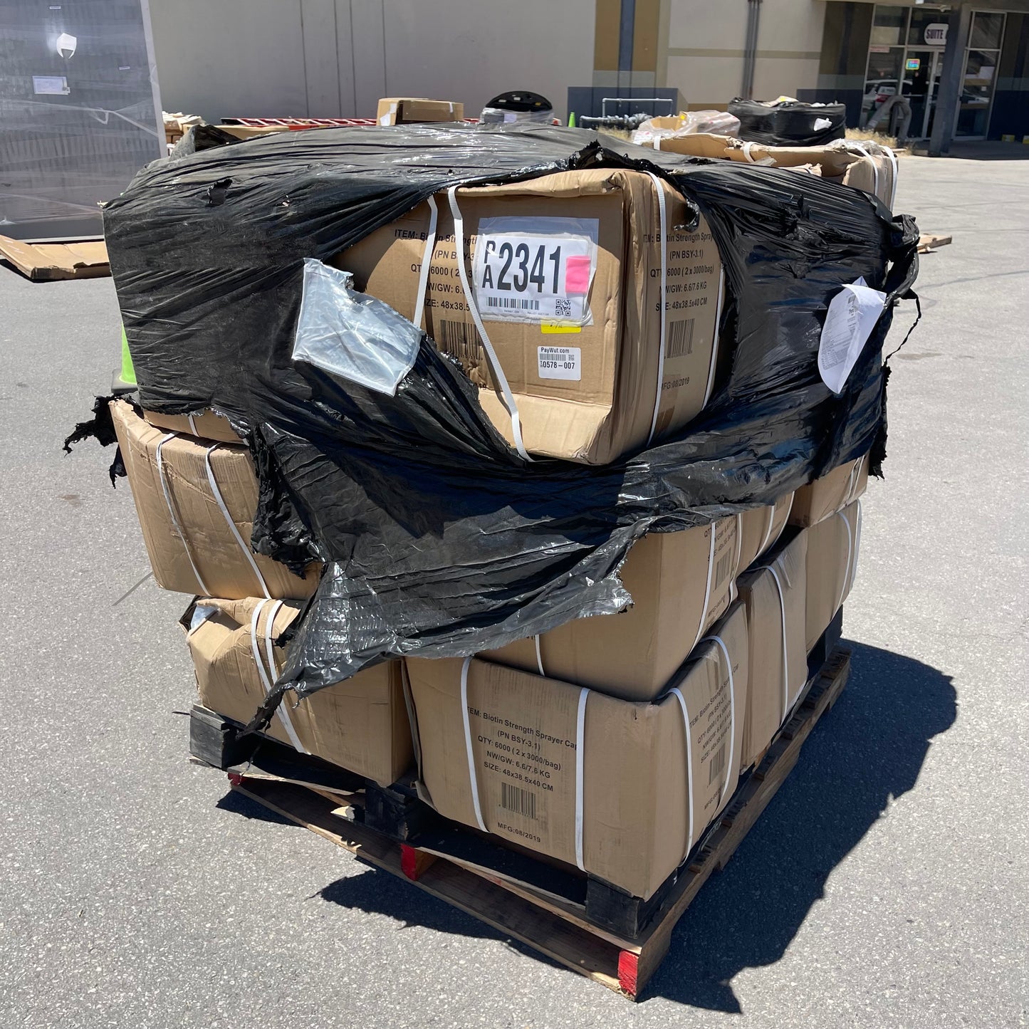 ZA@ Pallet of BIOTIN Strength Sprayer Cap Clear 48x38.5x40 CM BSY-3.1 (New)(A)